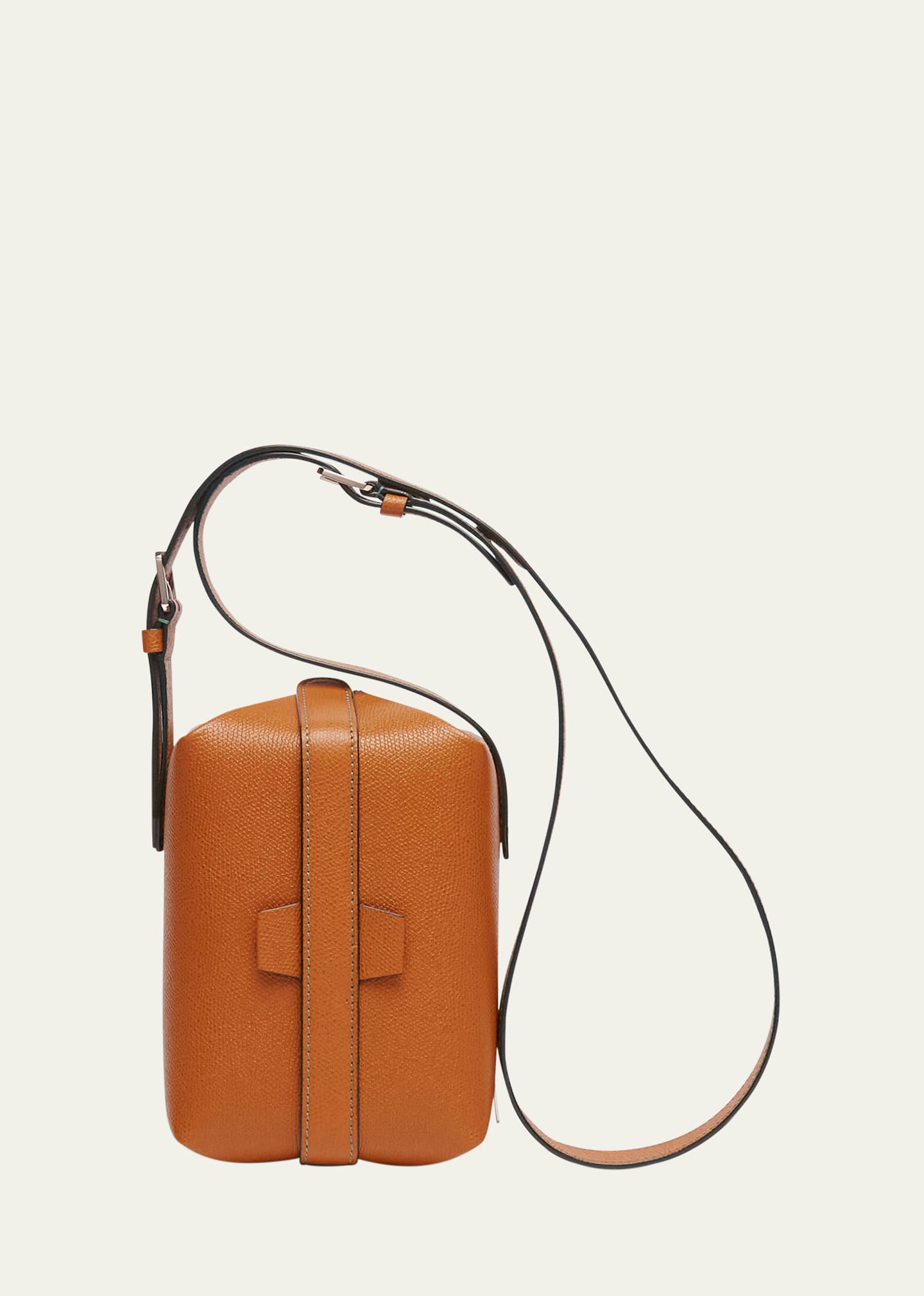 Valextra Men's Tric Trac Crossbody Bag In Mte Terra
