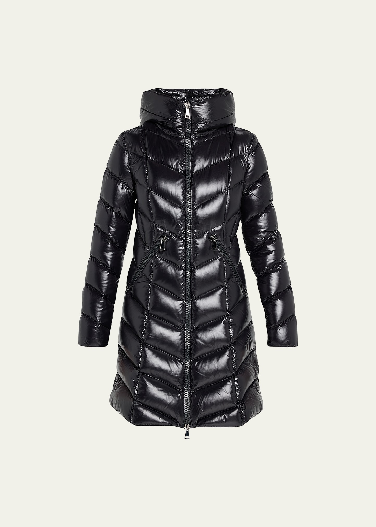 Shop Moncler Marus Puffer Coat In Black