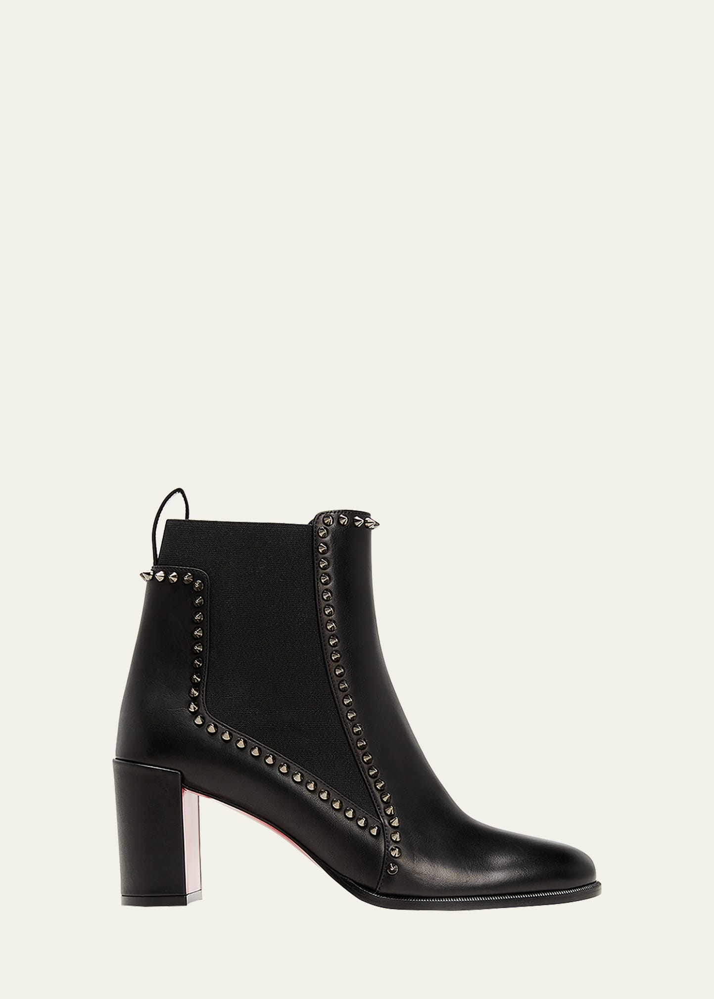 Outline Spikes Red Sole Chelsea Booties