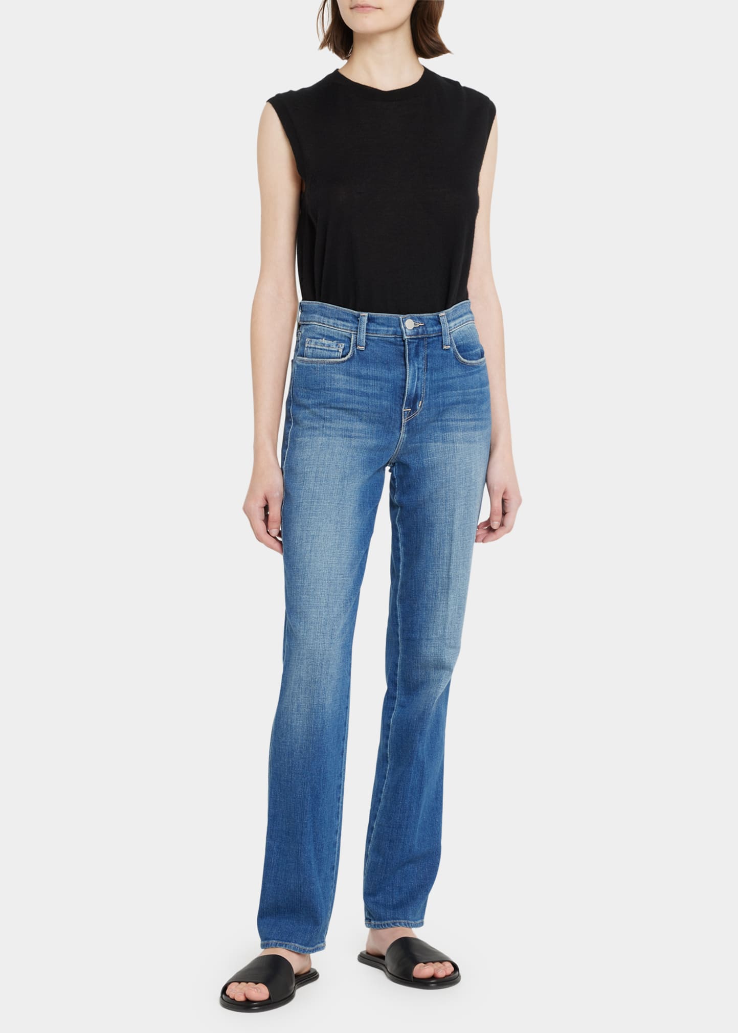 L'Agence Dean High-Rise Slim Bootcut Jeans