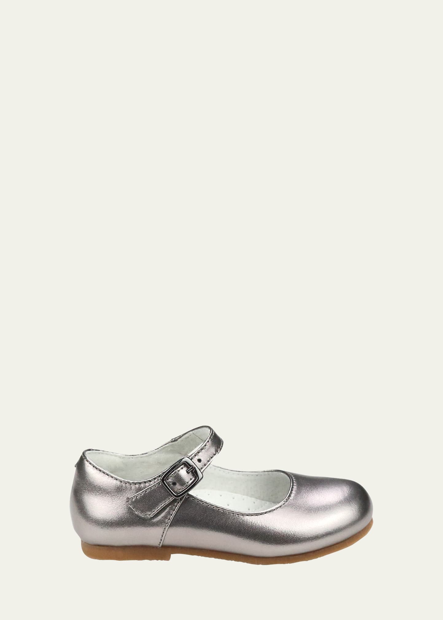 L'amour Shoes Girl's Rebecca Mary Jane Flats, Baby/toddlers/kids In White