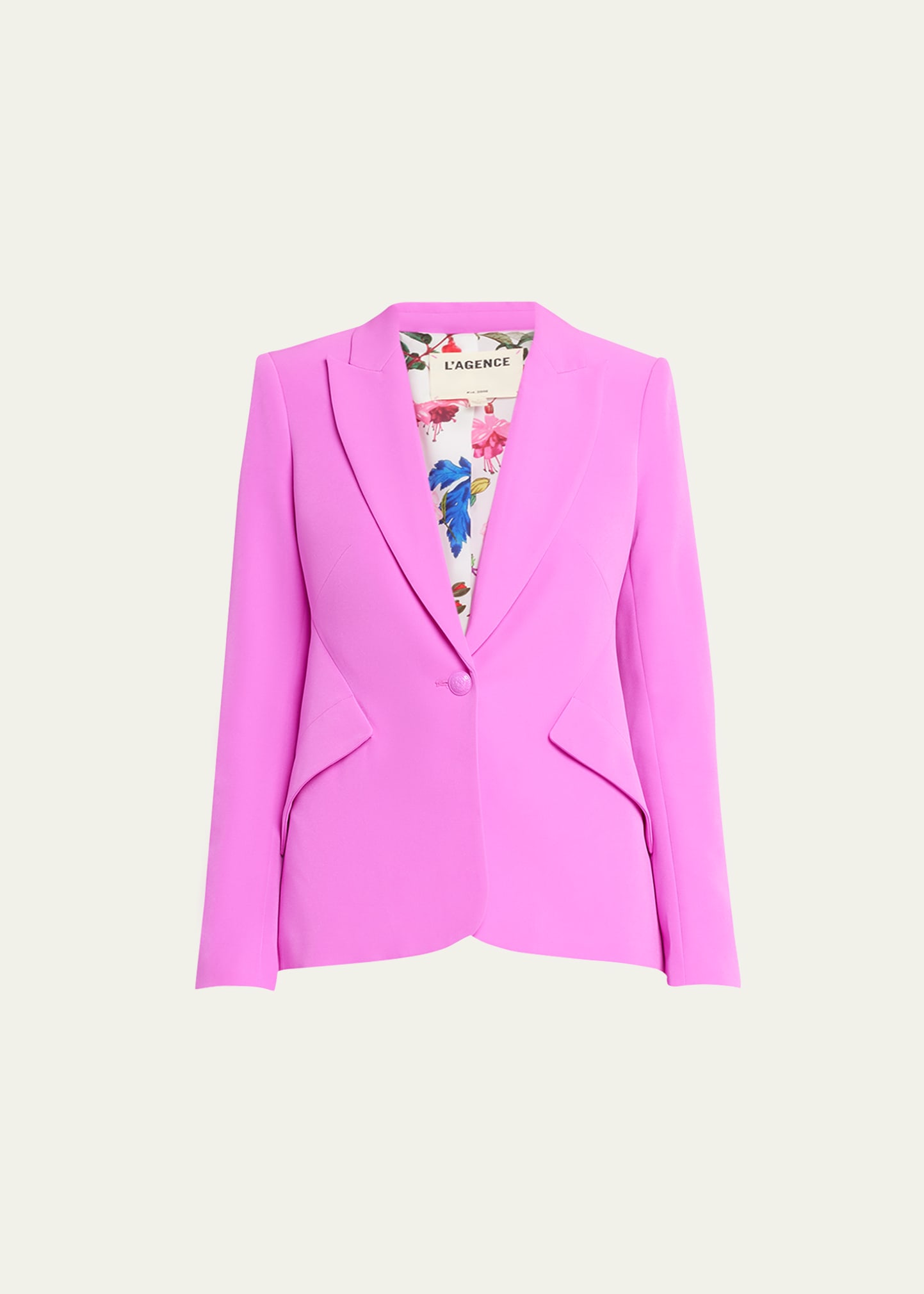 L Agence Chamberlain Blazer In Bright Vio