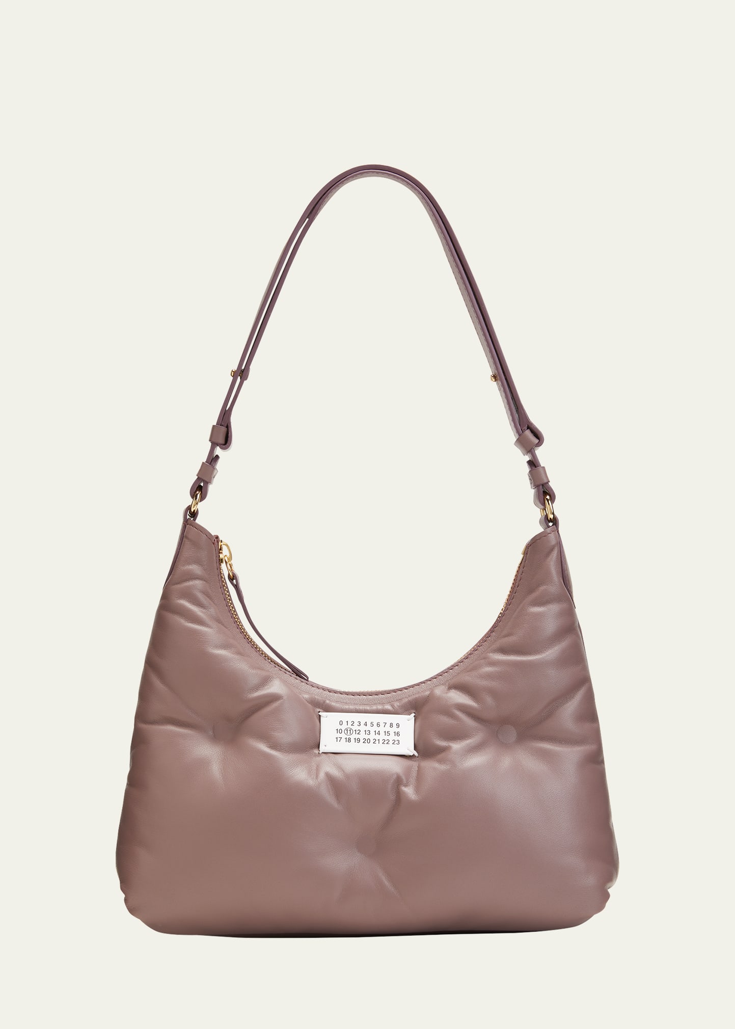 Maison Margiela Glam Slam Small Puffy Leather Shoulder Bag In Pink