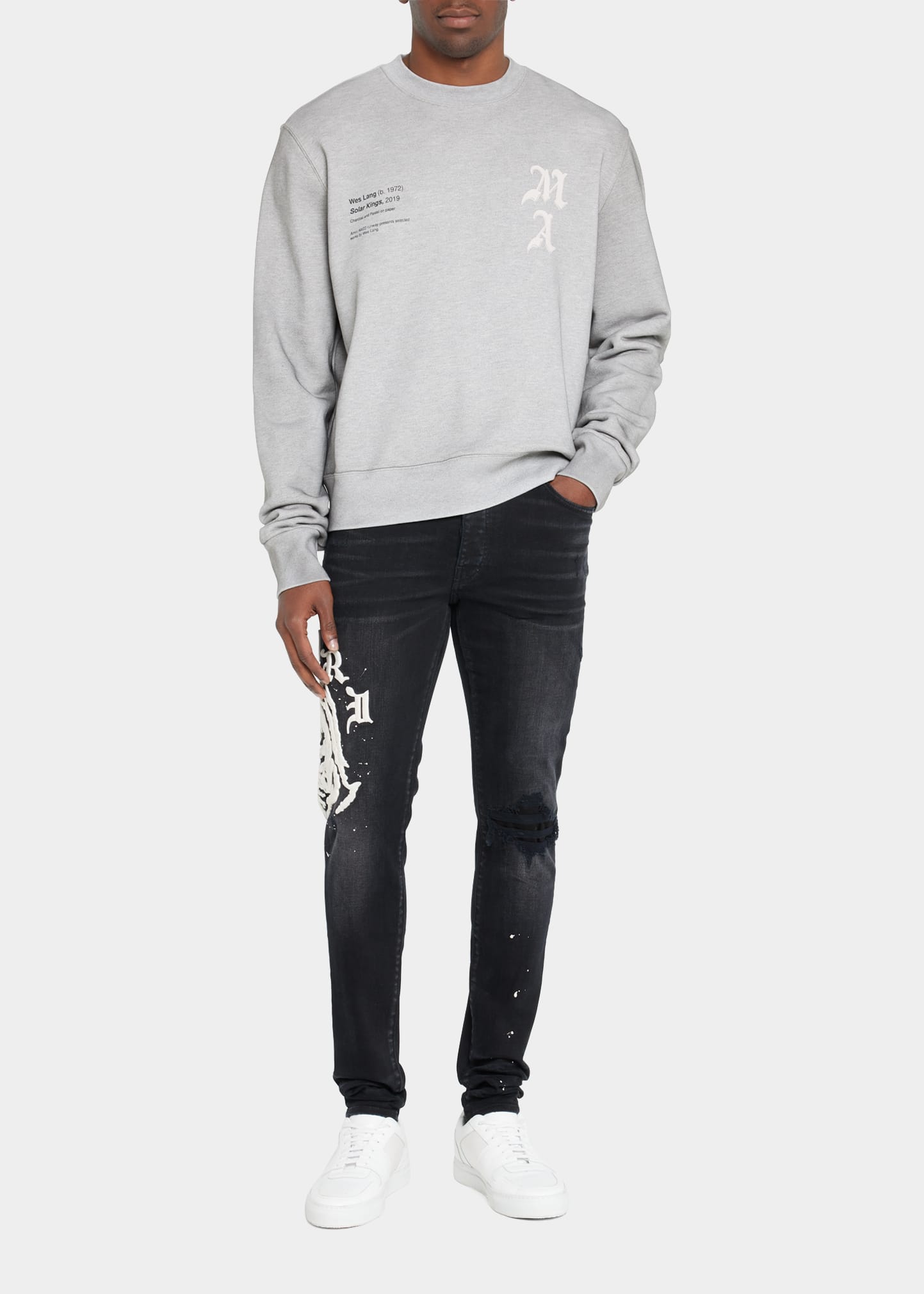 Amiri x Wes Lang Men's Reaper Logo Jeans | Smart Closet