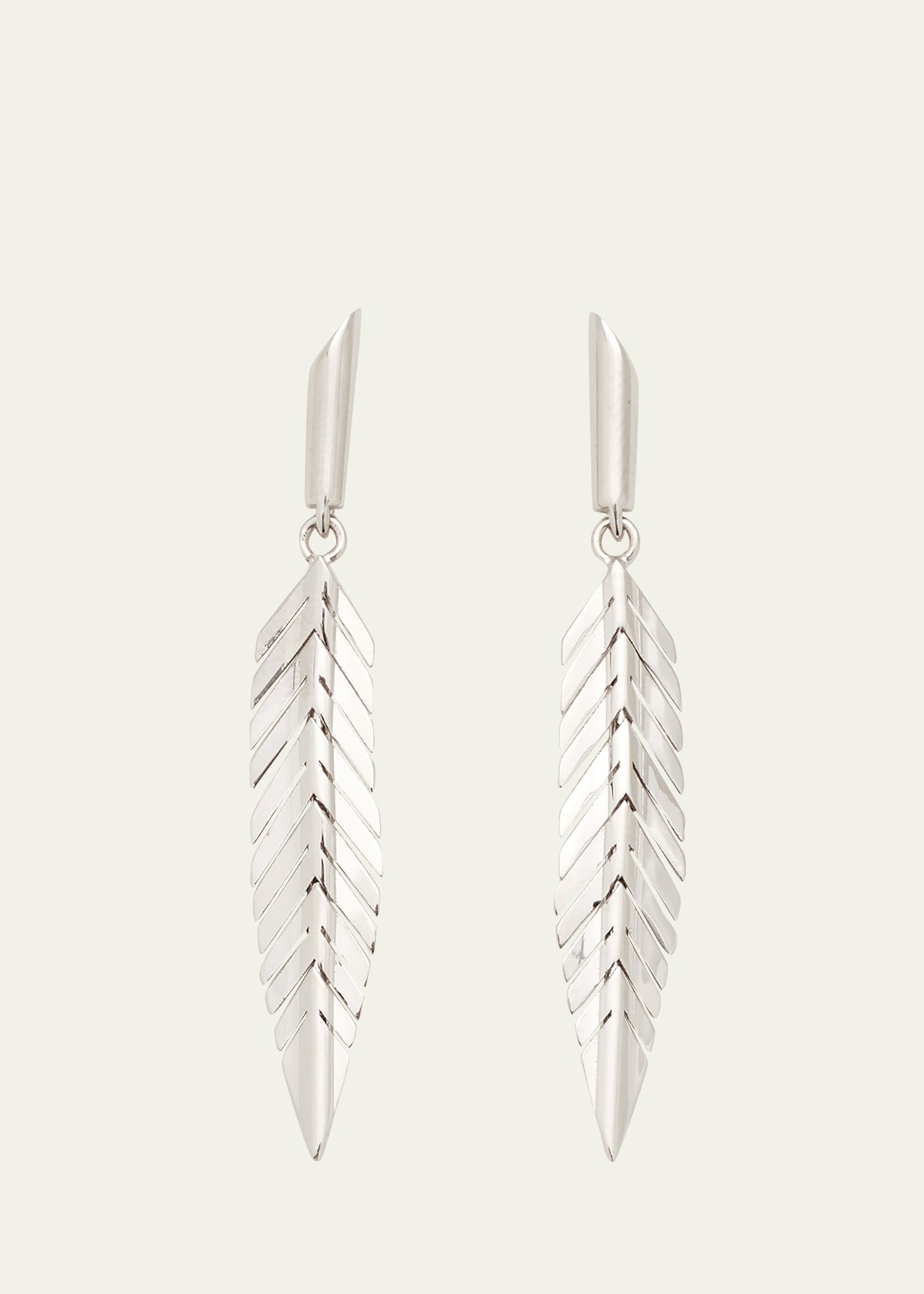 CADAR Feather Drop Earrings, Small