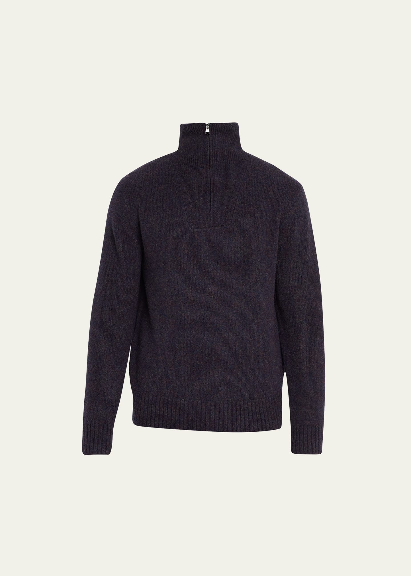 Men's Melange Quarter-Zip Sweater