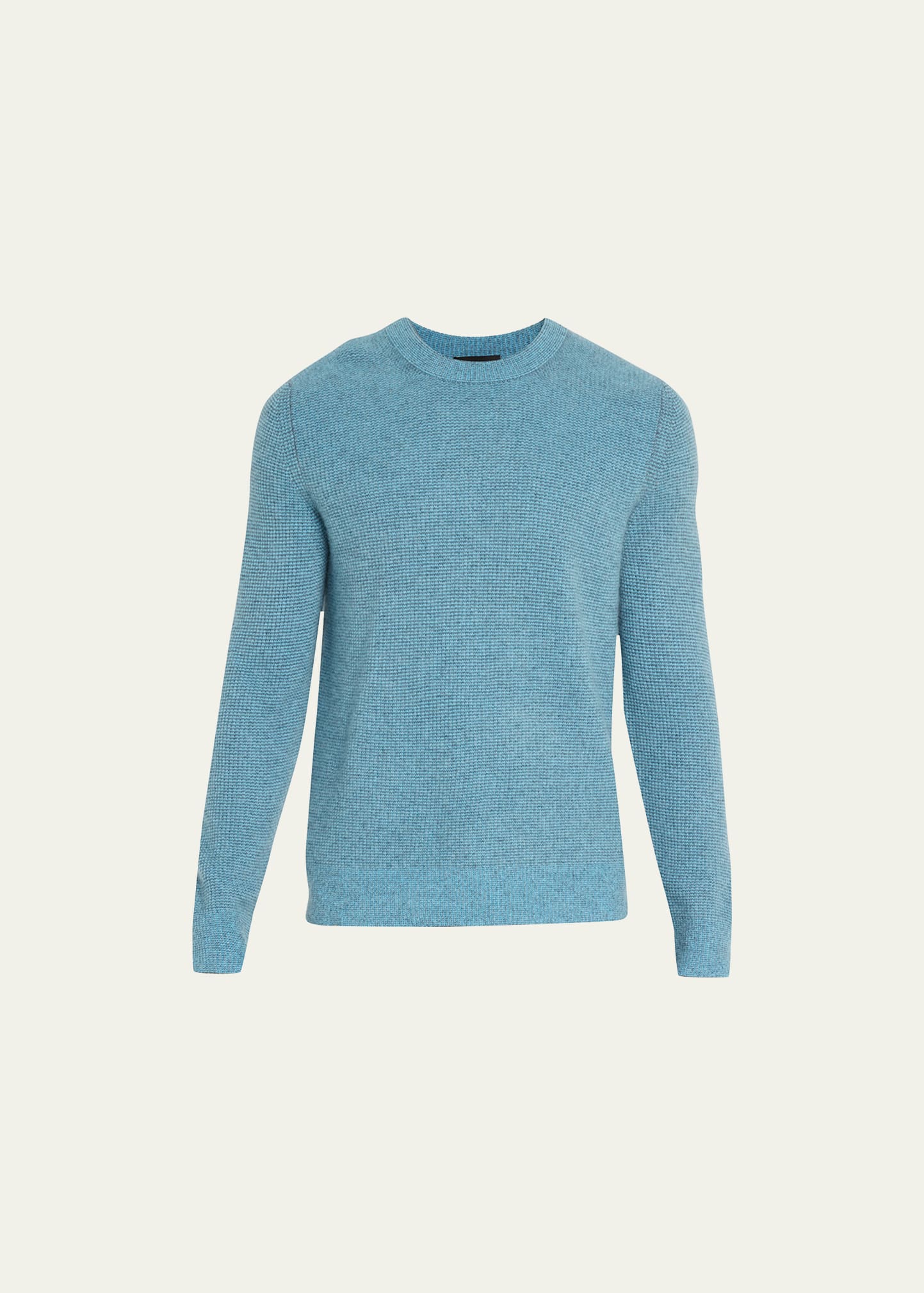 Shop Vince Men's Boiled Cashmere Thermal Sweater In Fountain Combo