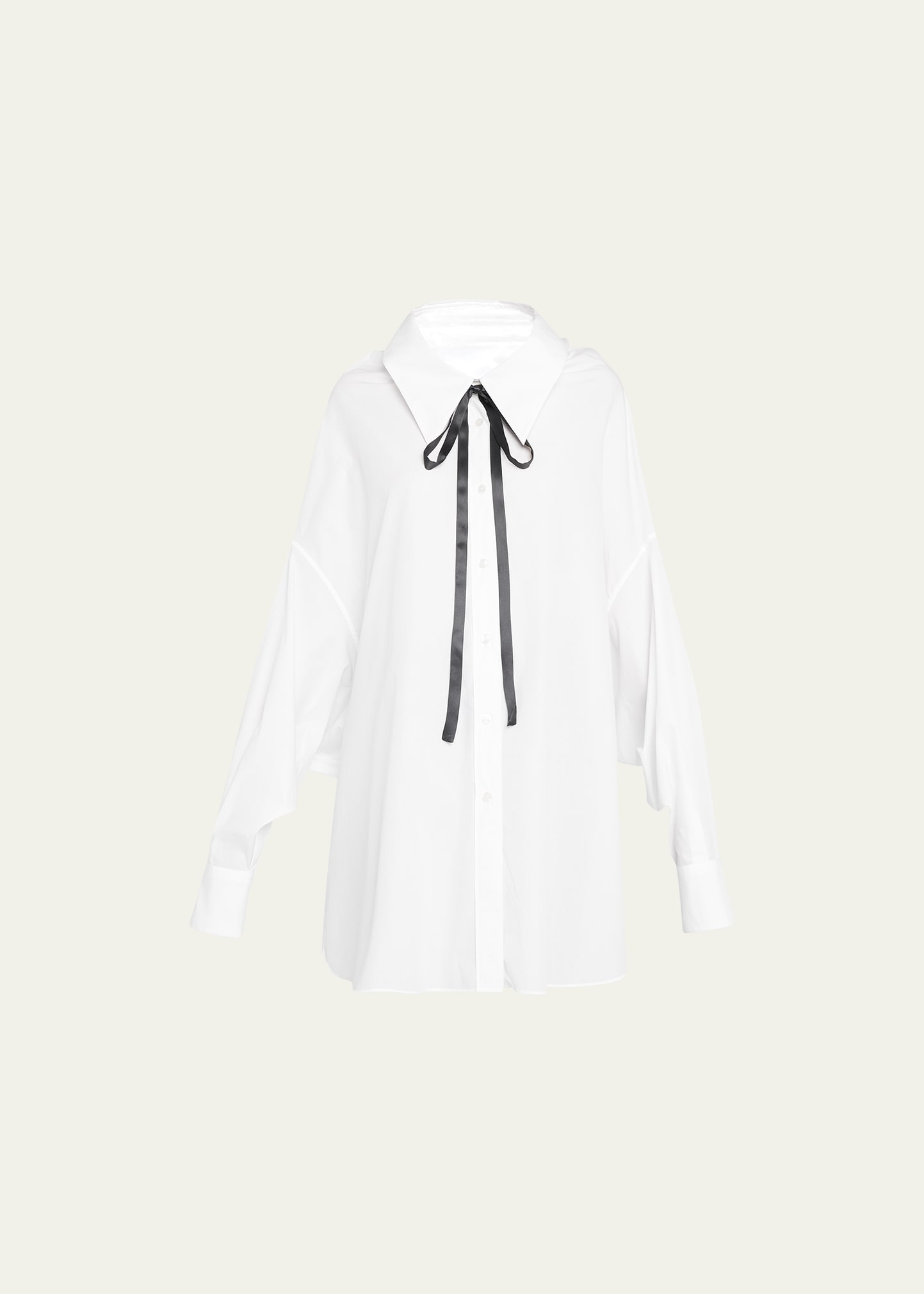 Hooded Button-Front Shirt