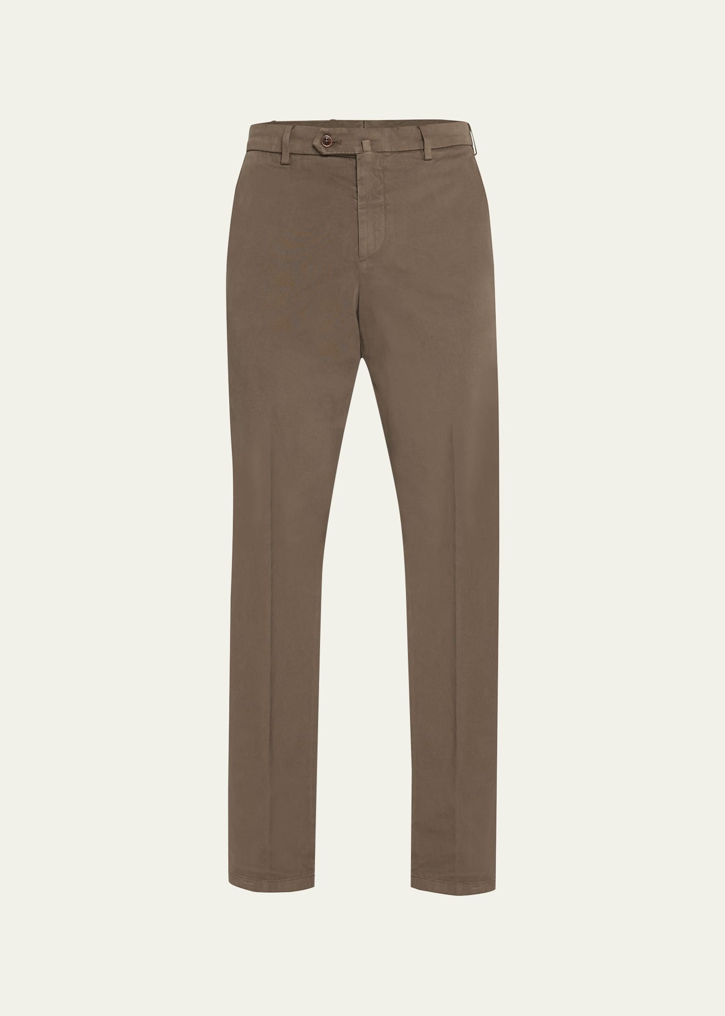 Loro Piana Men's 4-pocket Flat Front Trousers In H0ar Mildew