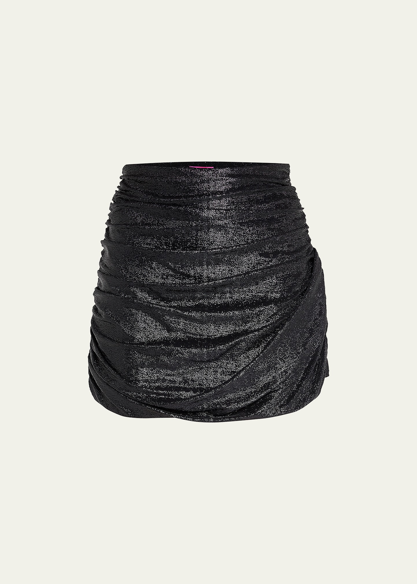 Gauge 81 Kanda Lurex Ruched Mini Skirt