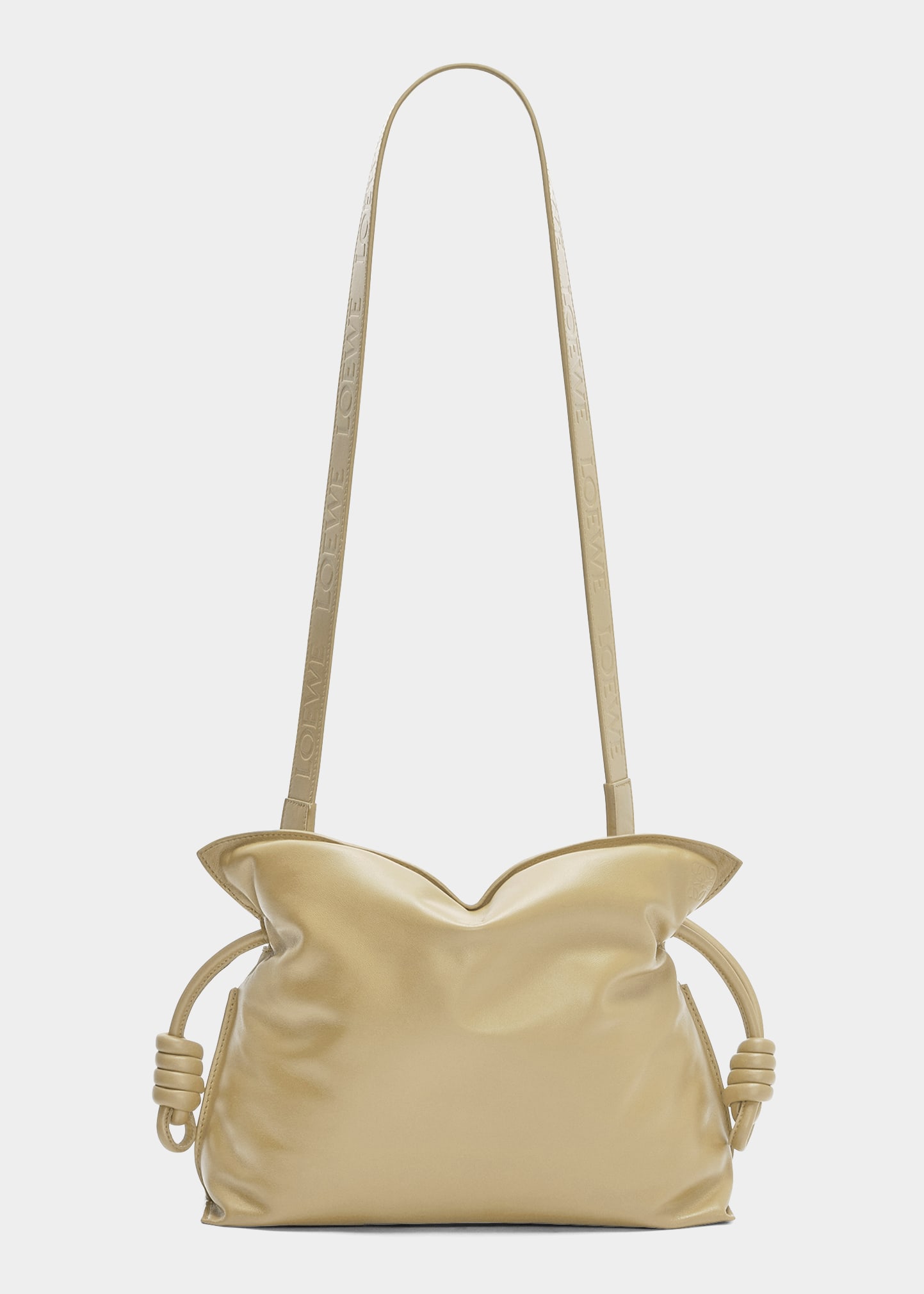 Loewe Flamenco Puffer Clutch Bag In Camel | ModeSens
