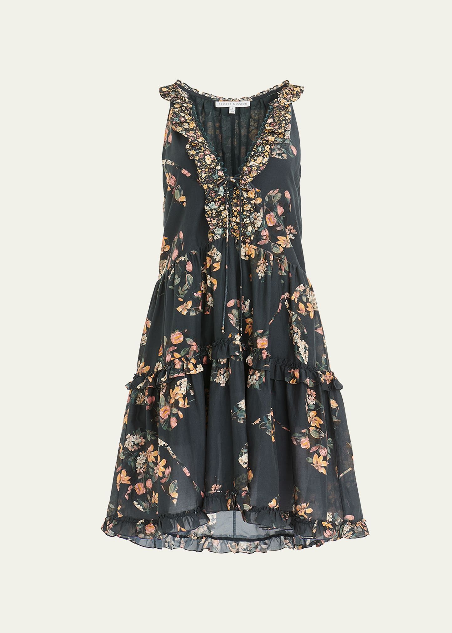 Isabel Floral Tiered Mini Dress
