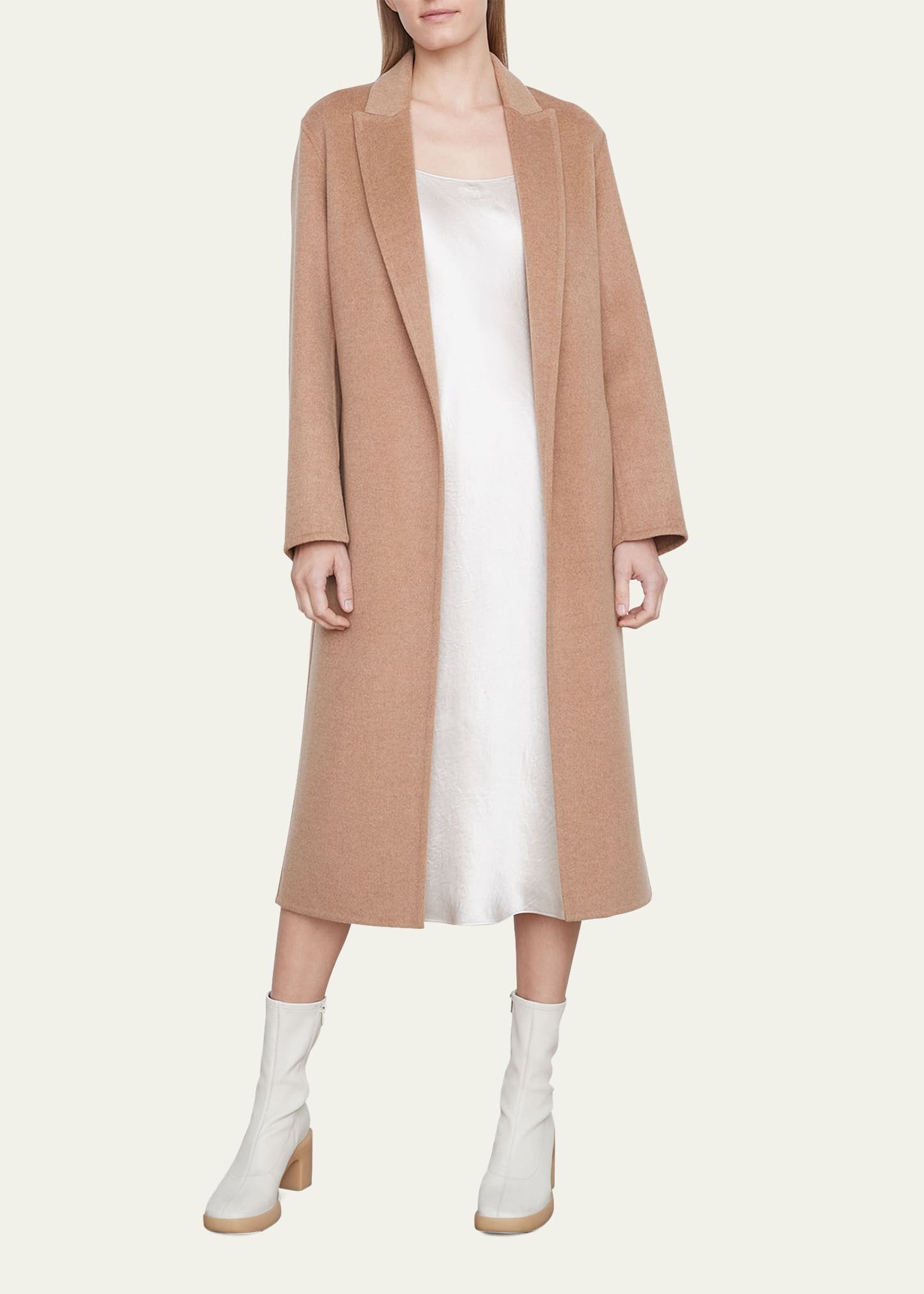 Vince belted outlet wool coat