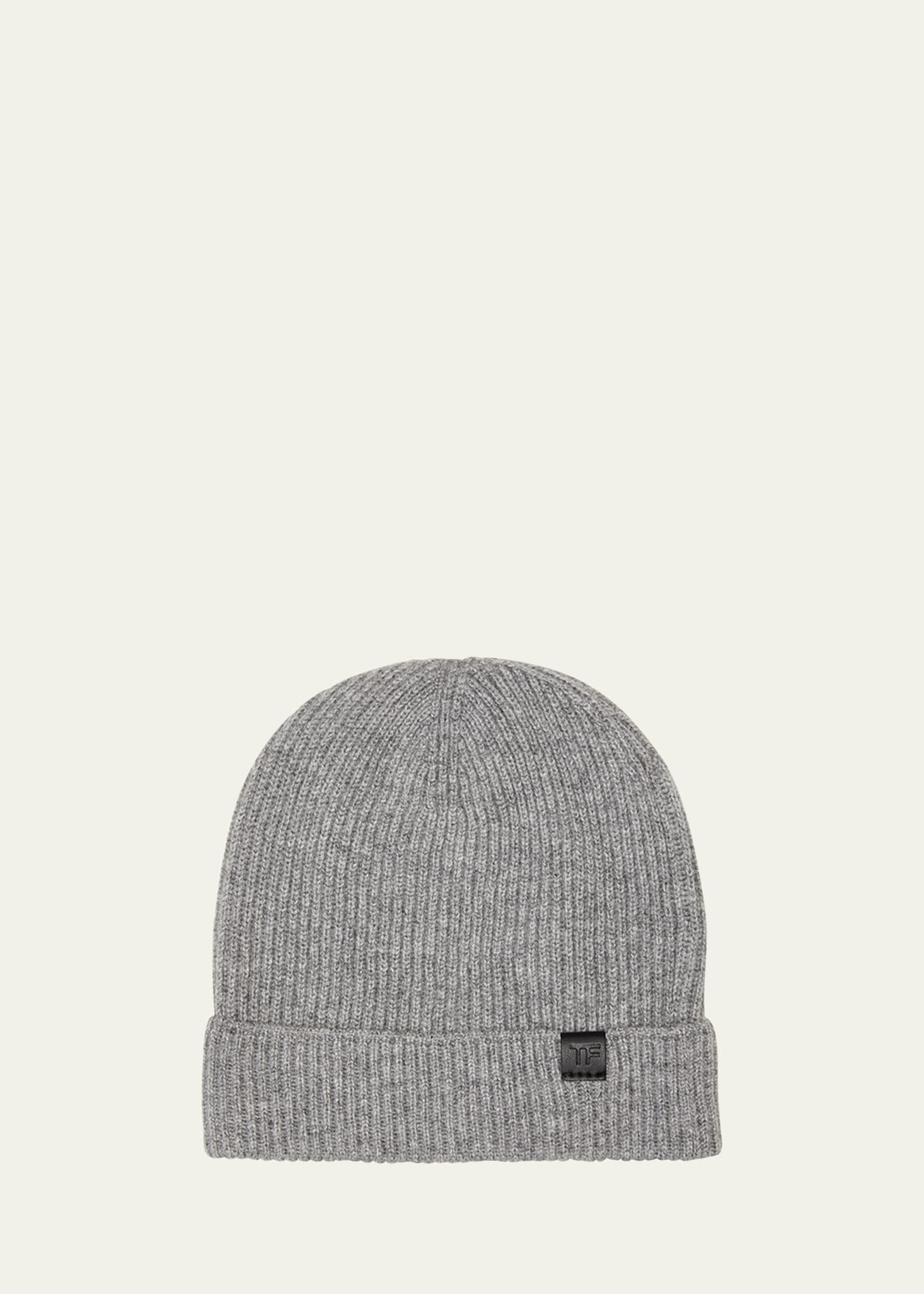 Men's Rib Cashmere Beanie Hat