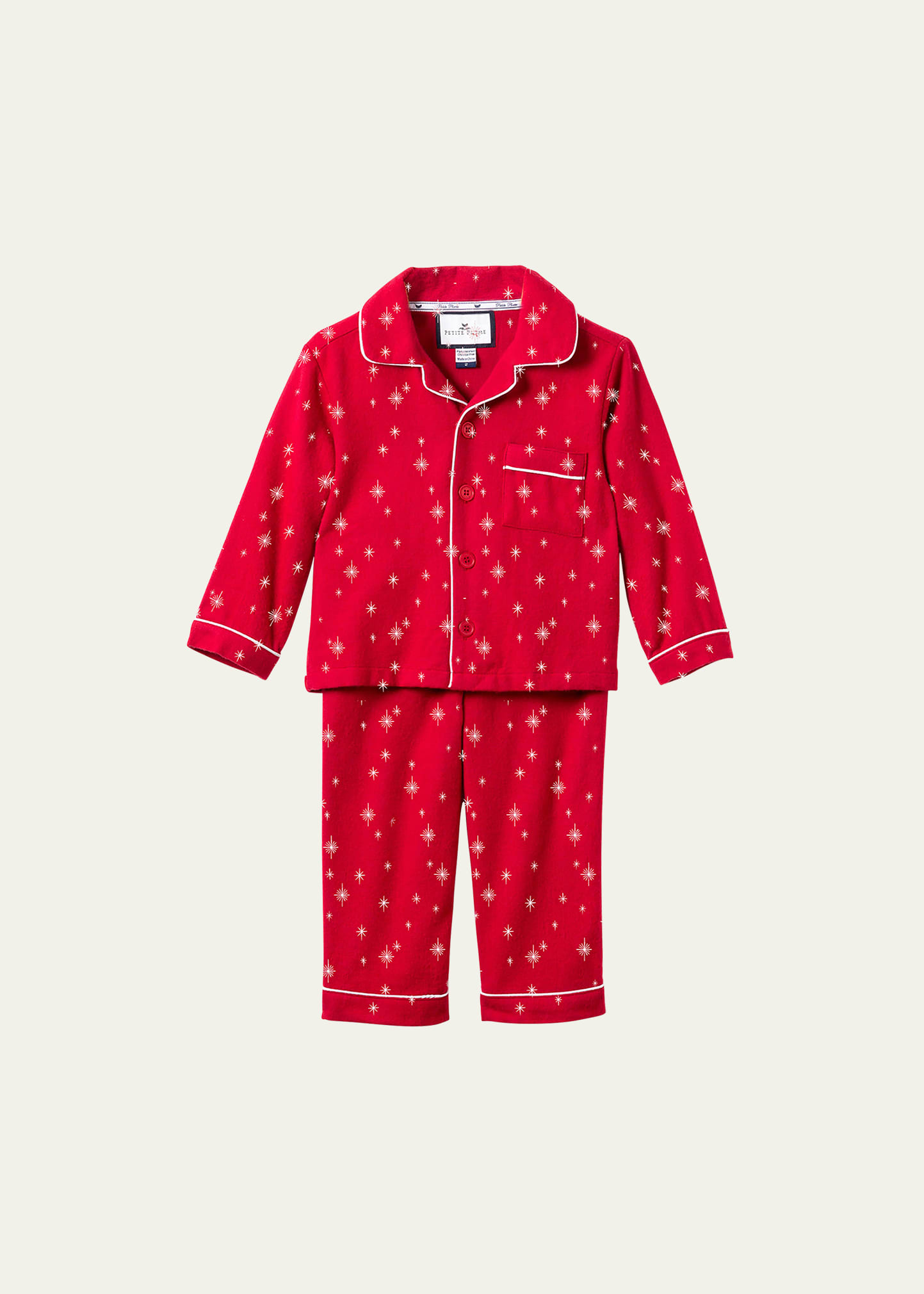 Petite Plume Kid's Starry Night 2-piece Pajama Set In Red