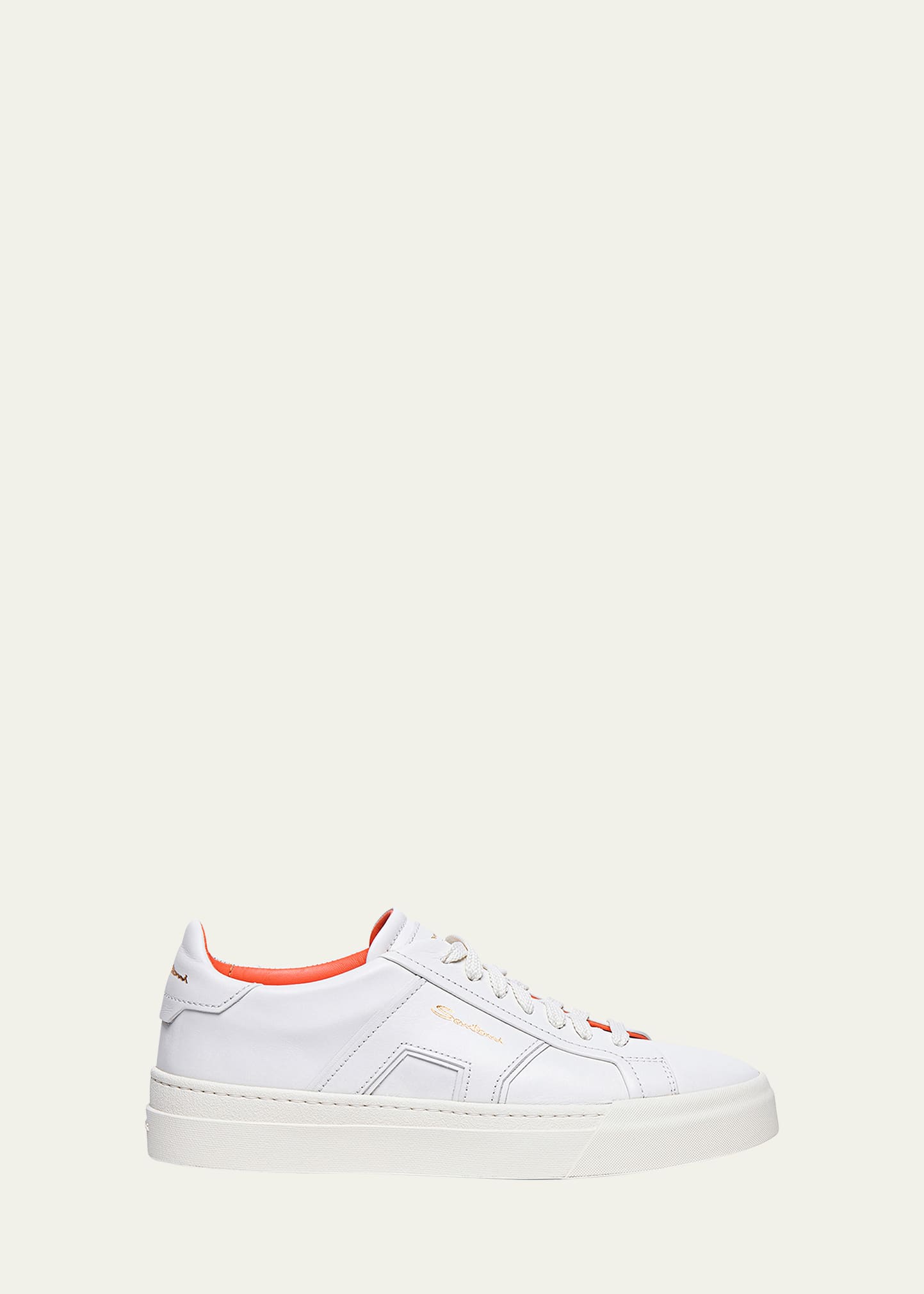 Santoni Dbs1 Sneaker In White/white