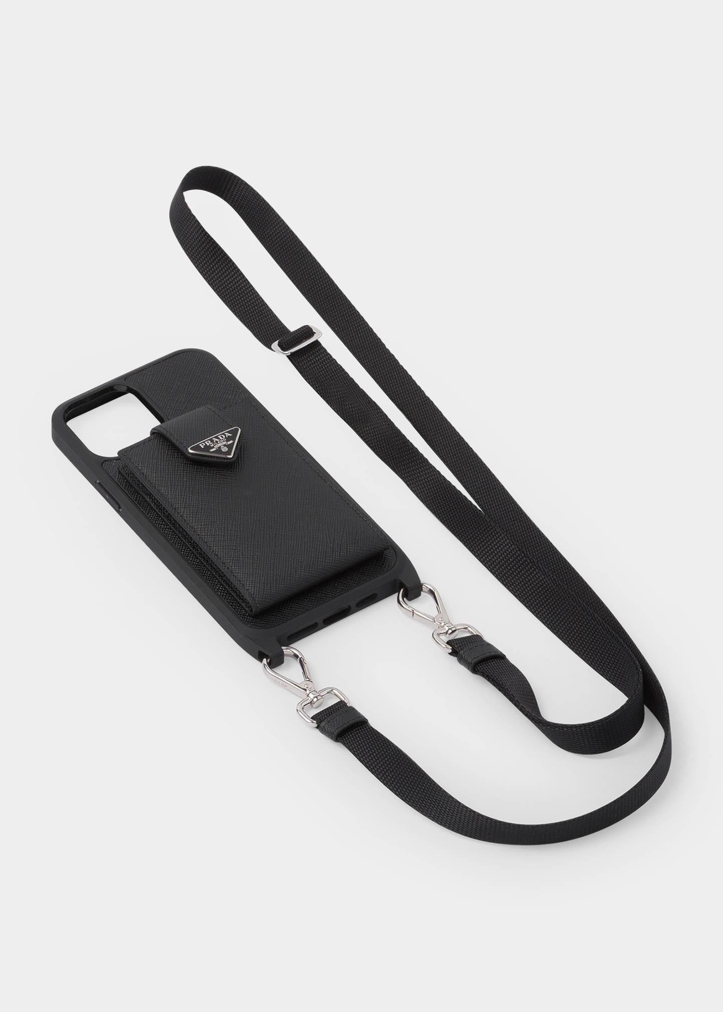 Men's Leather iPhone&reg; 13 Pro Max Phone Case & Card Holder