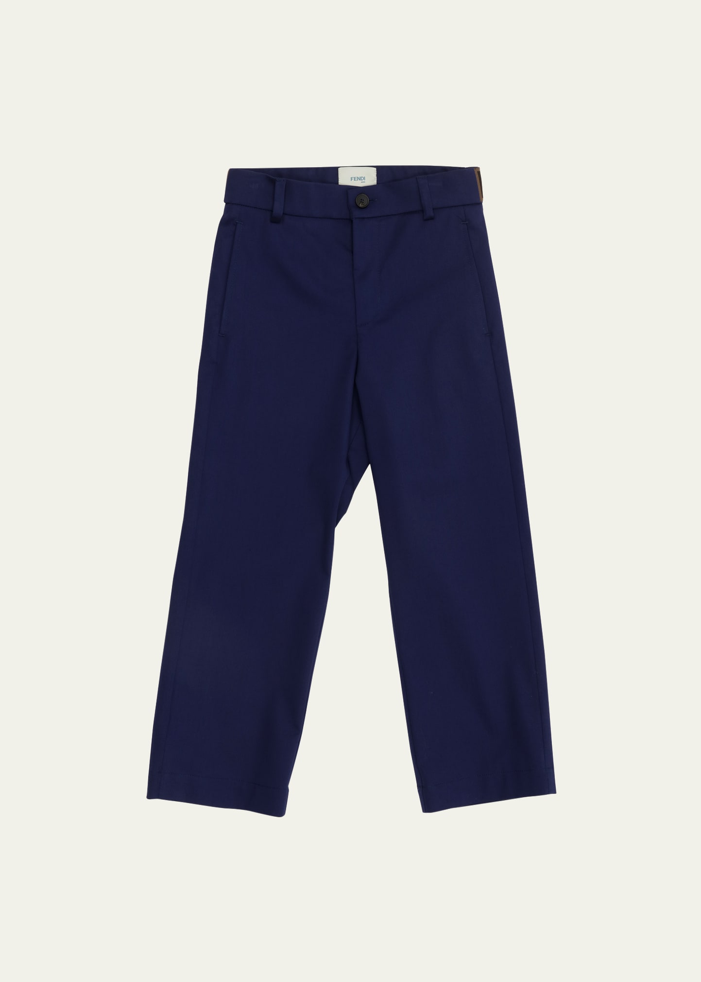 FENDI BOY'S LOGO-TAPE PANTS