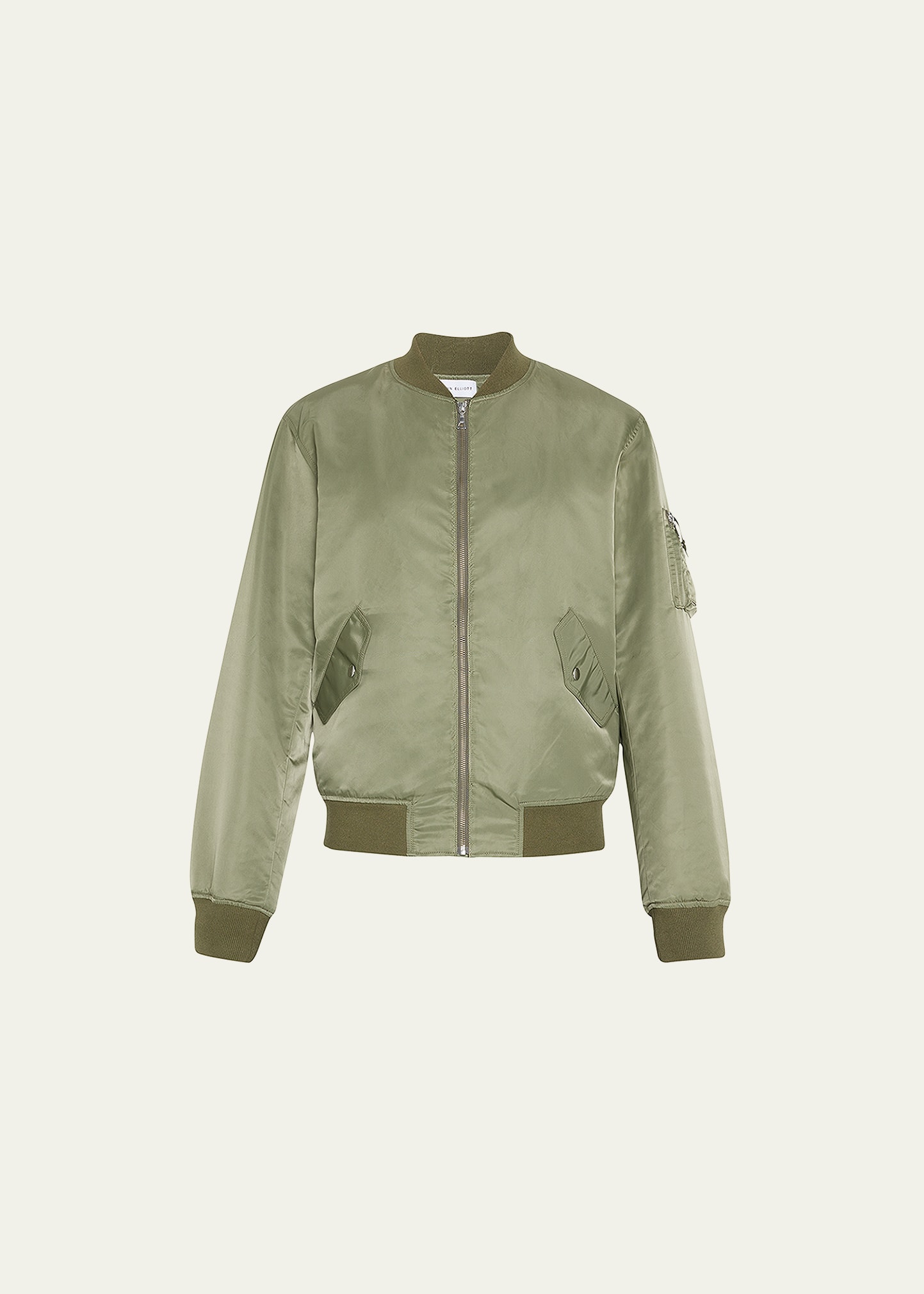 John Elliott Khaki Bogota Ii Bomber Jacket In Olive