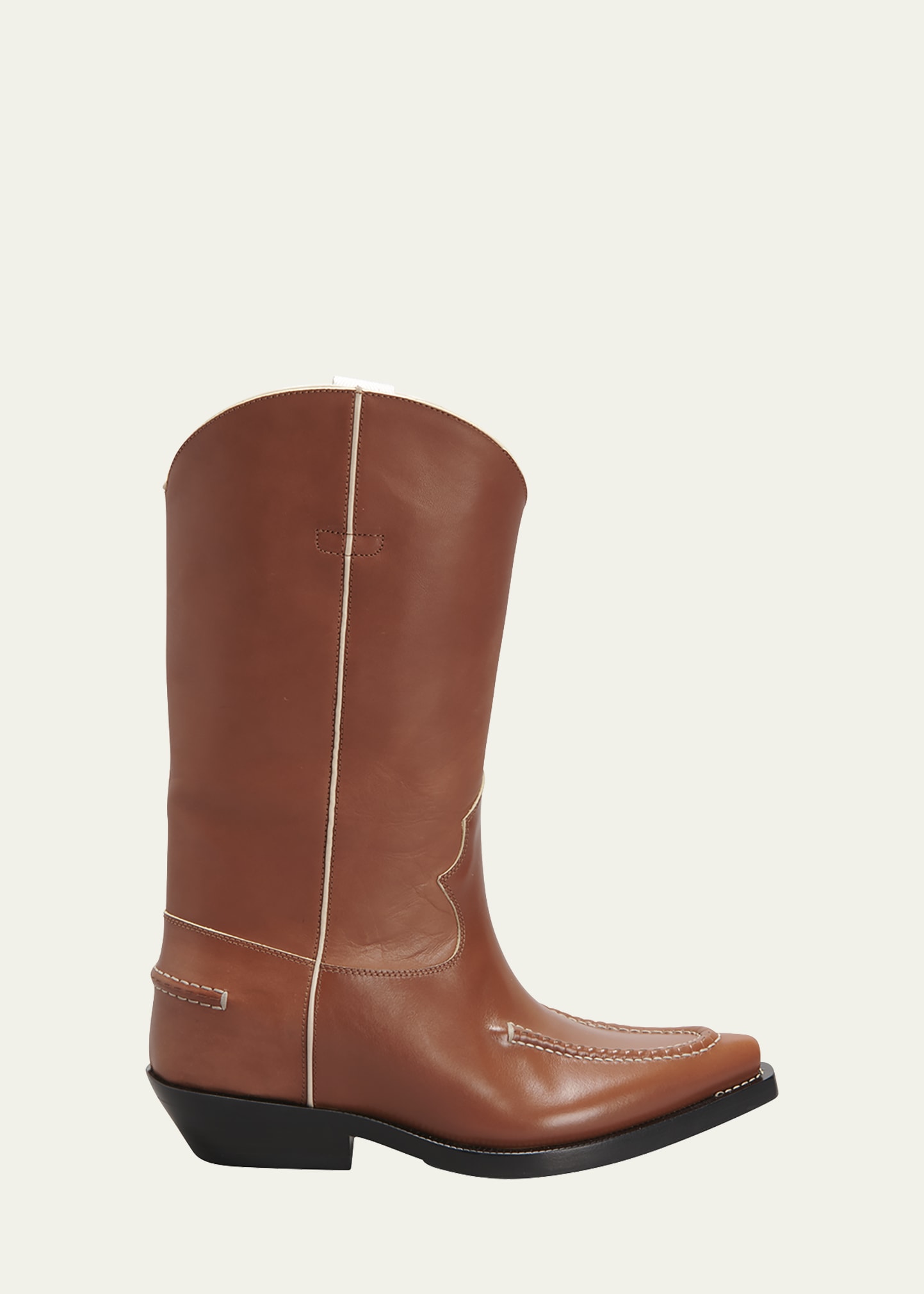 Chloé Nellie Western Short Boots In Brown