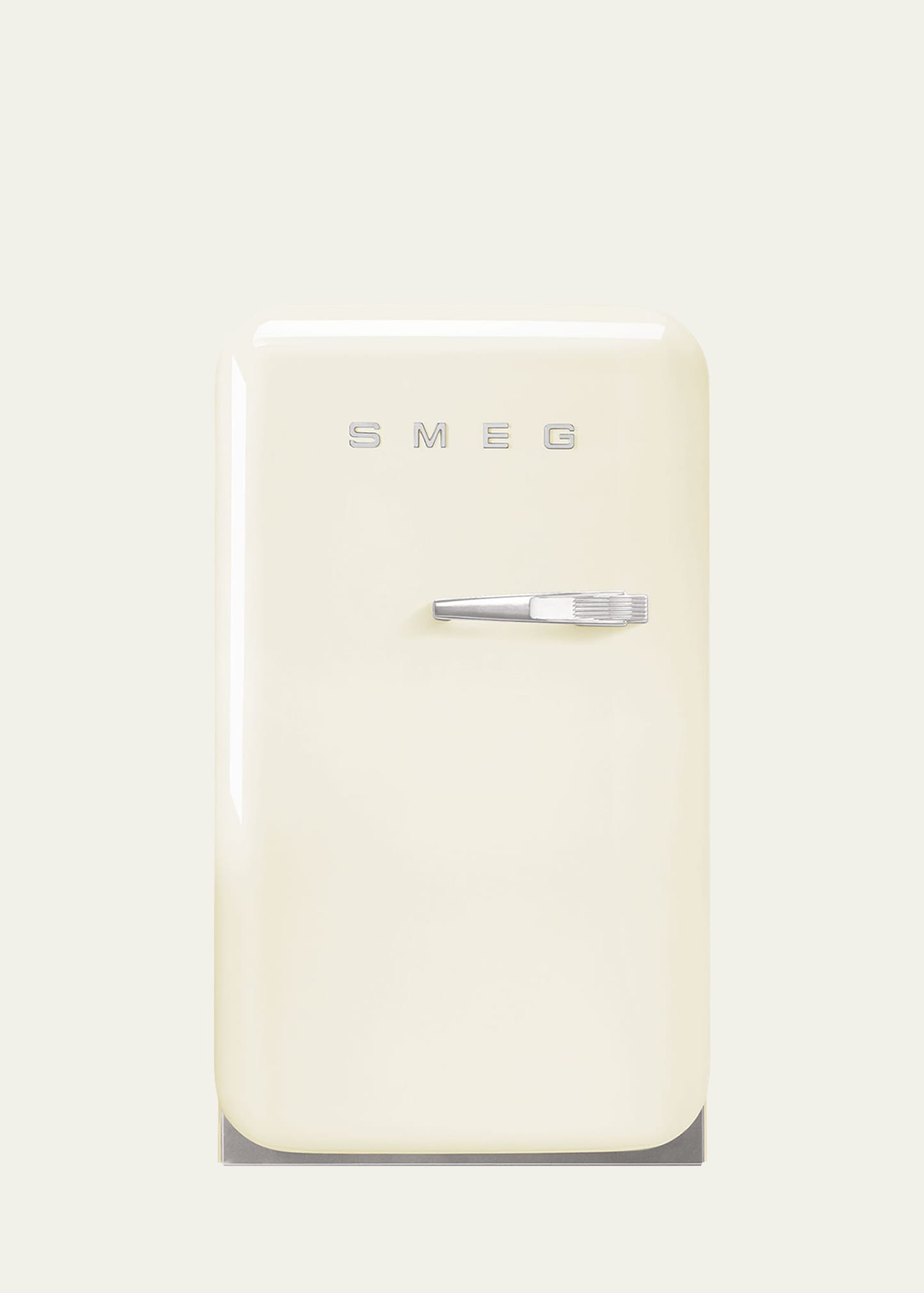 Smeg Fab5 Retro Left-hinge Mini Fridge In Cream