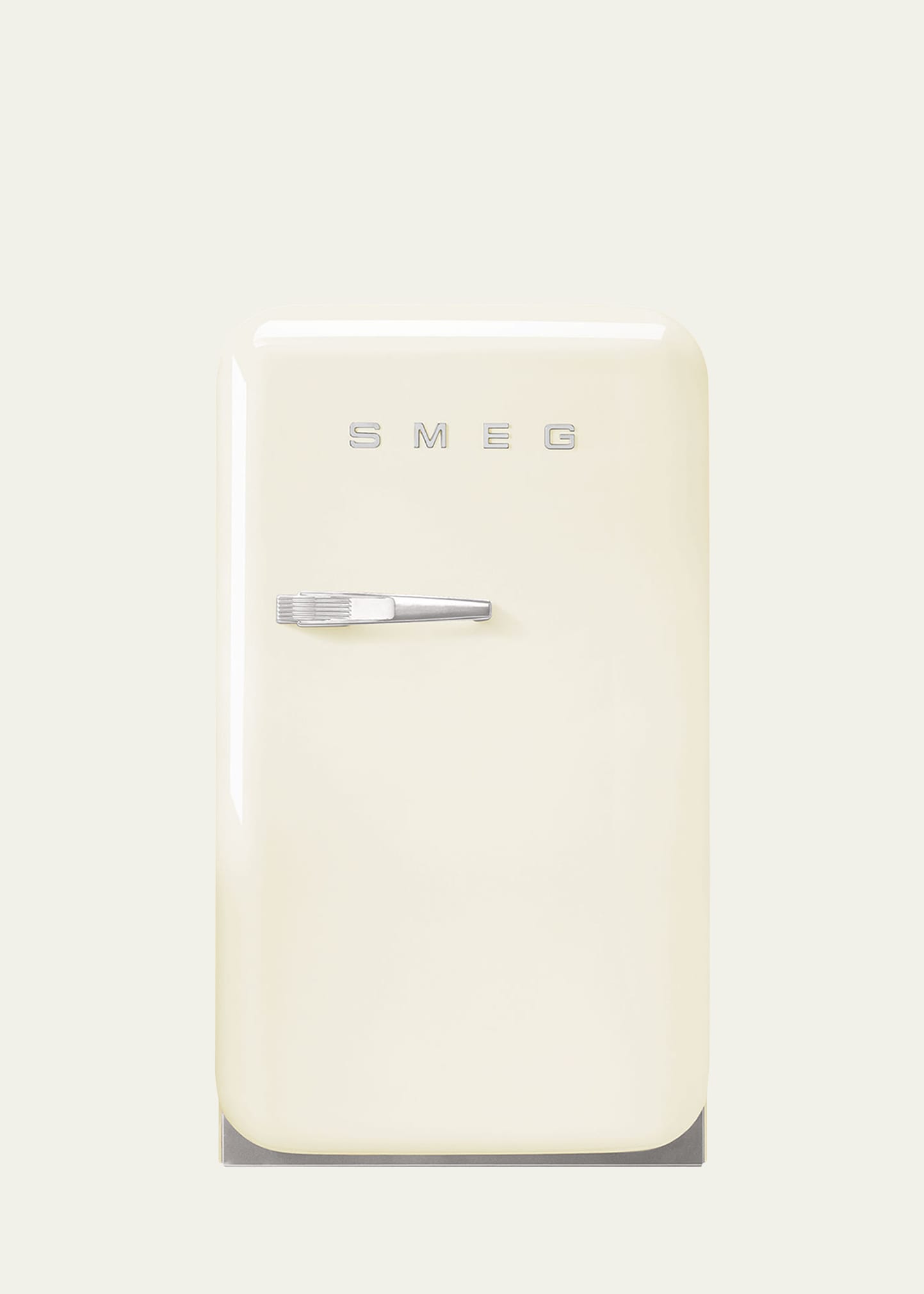 Smeg Fab5 Retro Left-hinge Mini Fridge In Cream