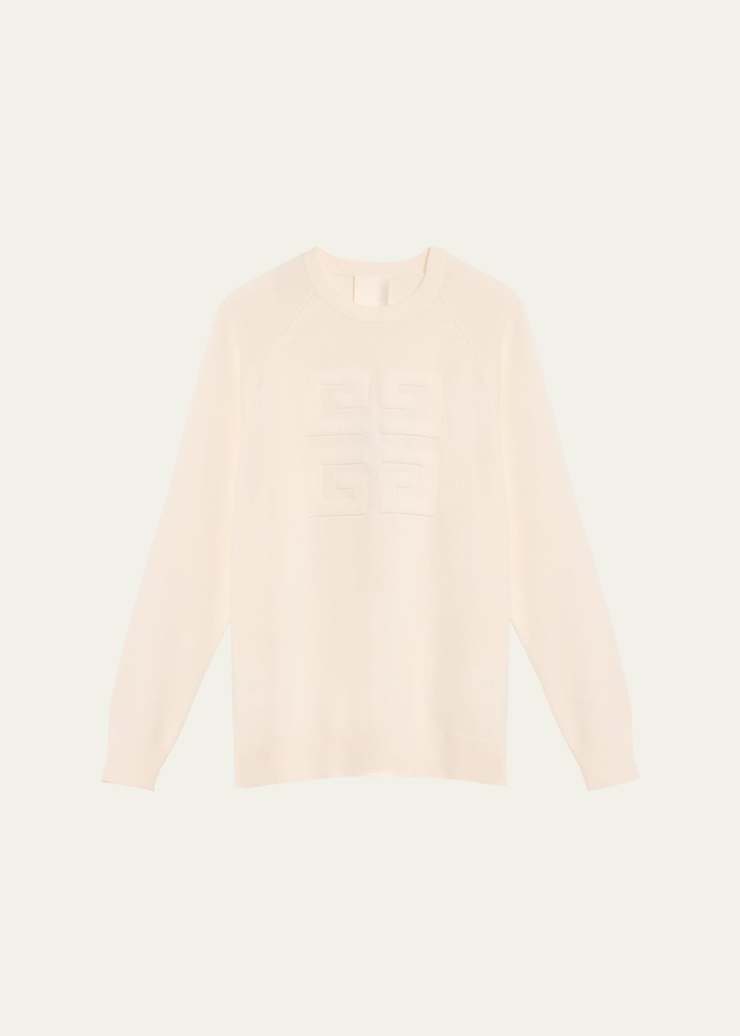 Shop Givenchy 4g Logo Cashmere Sweater In Ivory