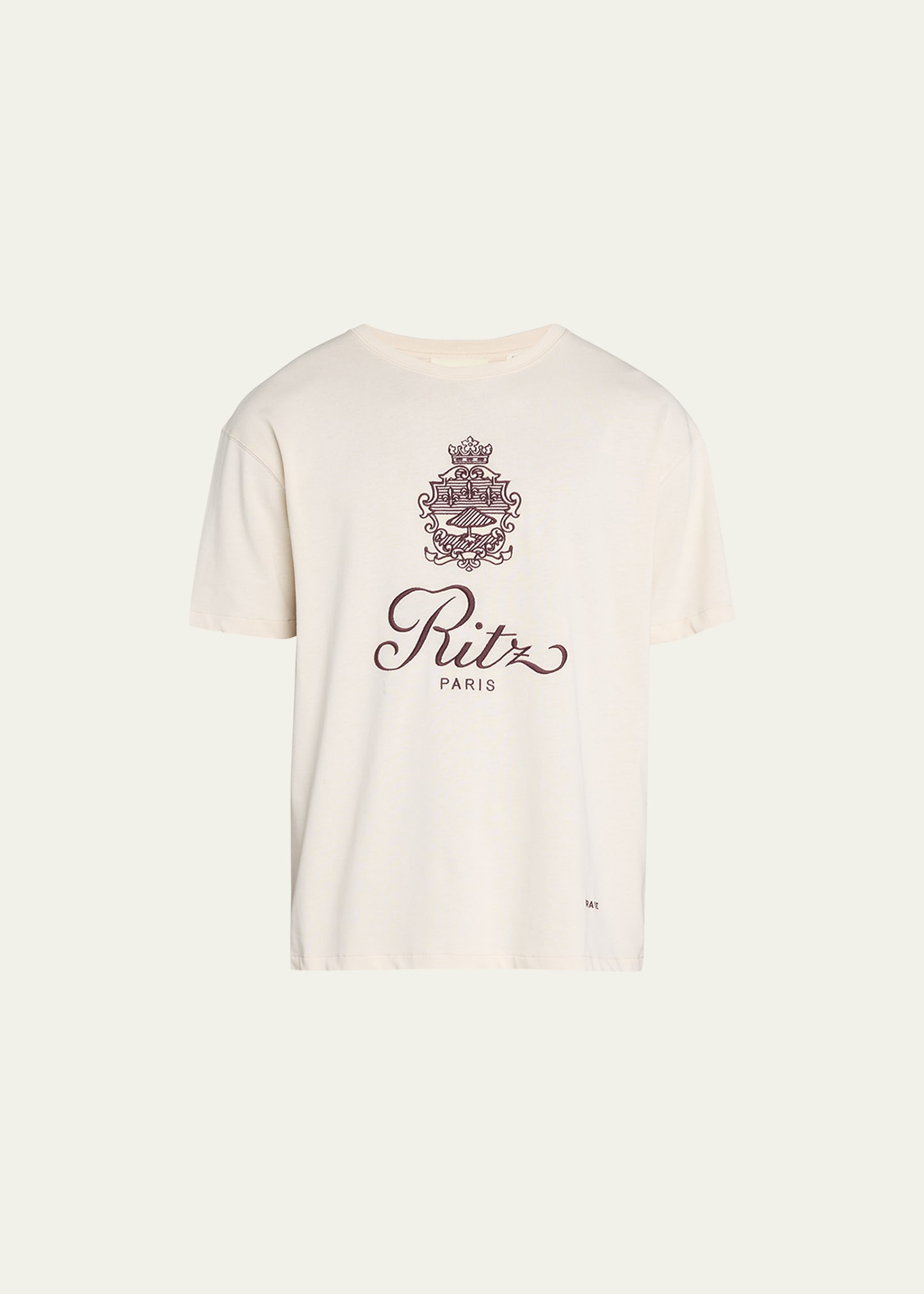 Frame Men's Bordeaux Crest T-shirt In Cream