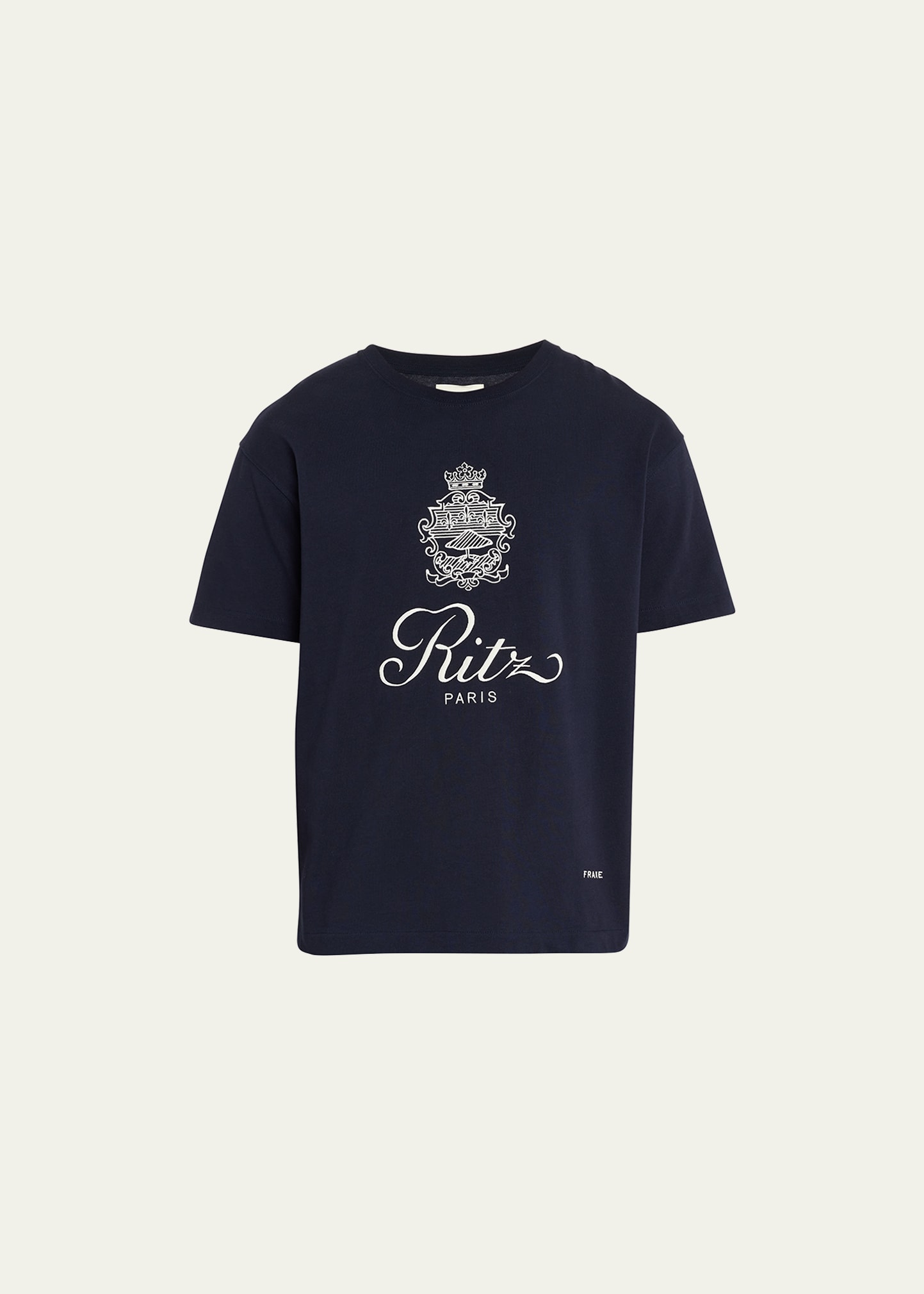 Frame Men's Bordeaux Crest T-shirt In Navy