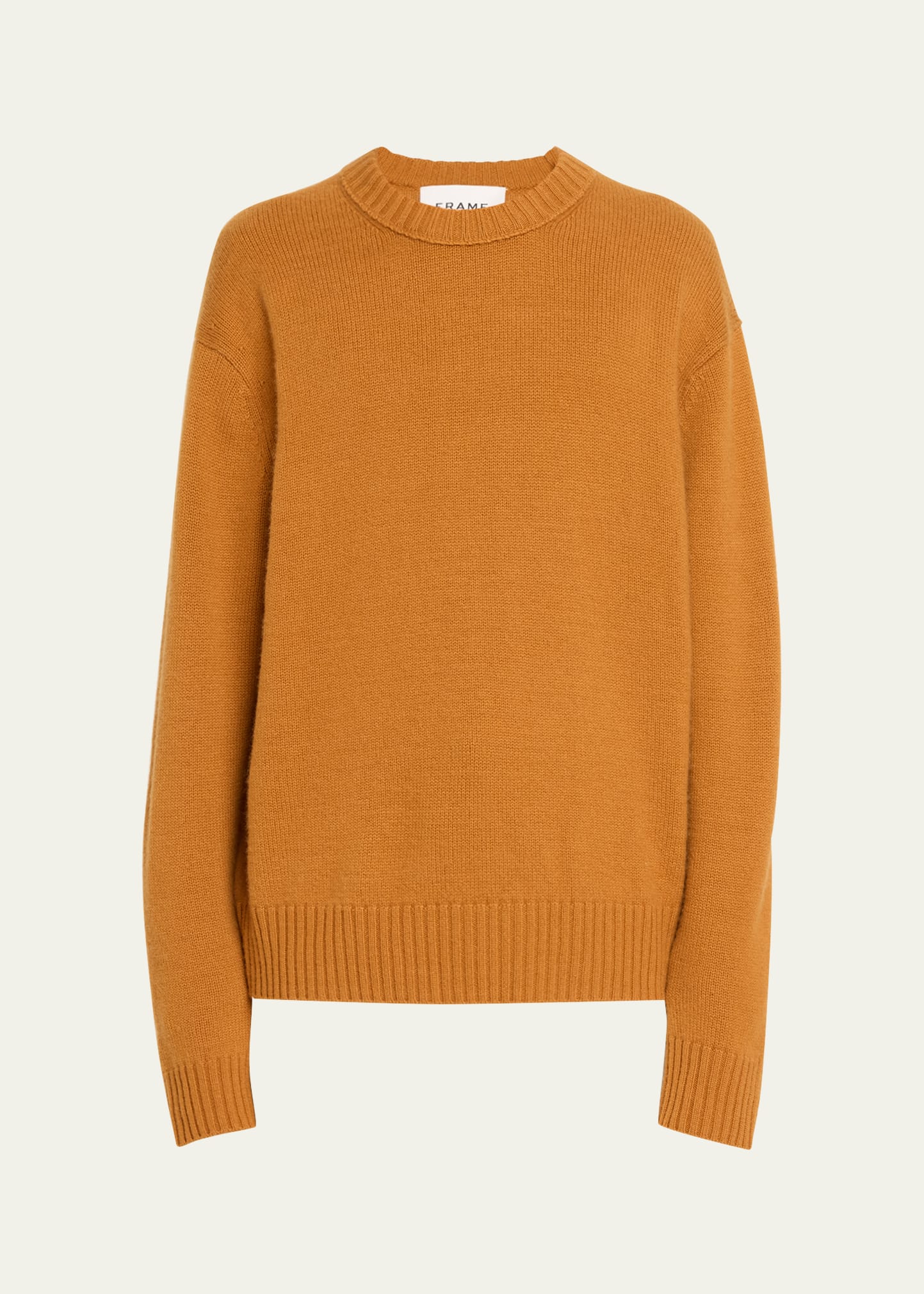 Shop Frame Men's Cashmere Knit Sweater In Rust