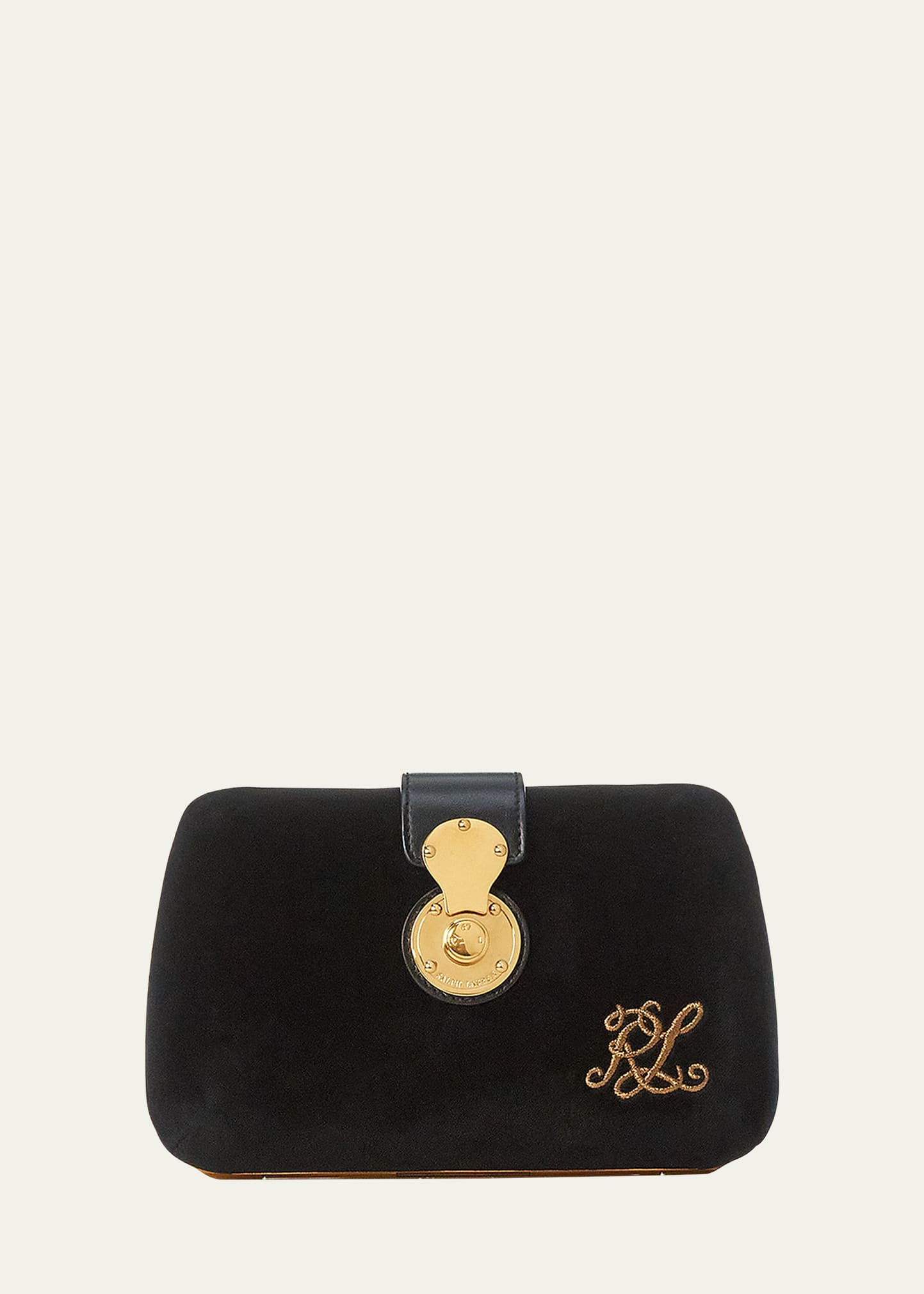 Ricky Velvet Clutch Bag w/ Chain Strap