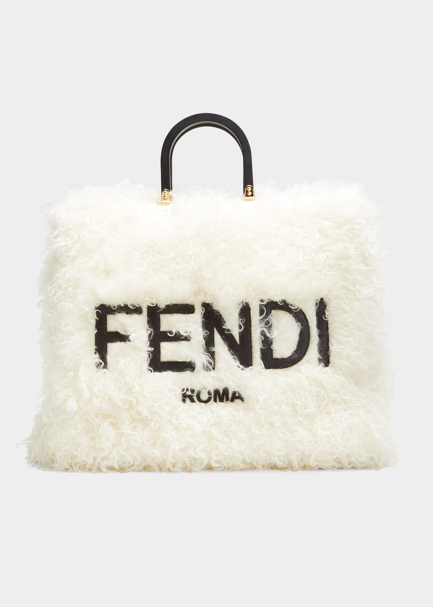 Fendi Sunshine Large Cashmere Shopper Tote Bag