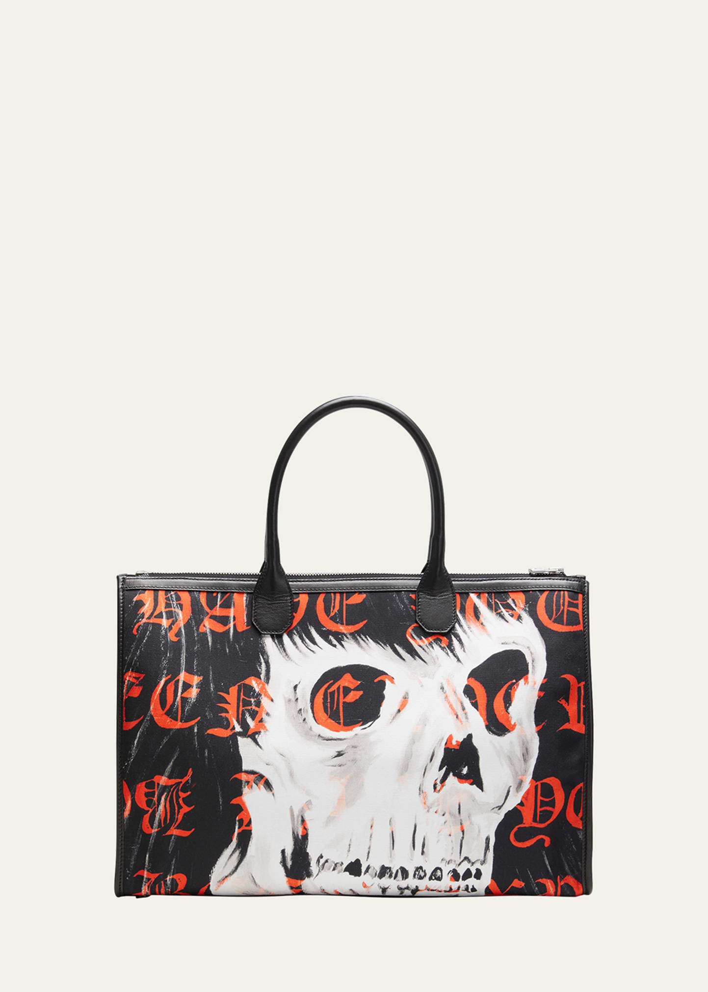 AMIRI Logo jacquard denim tote bag