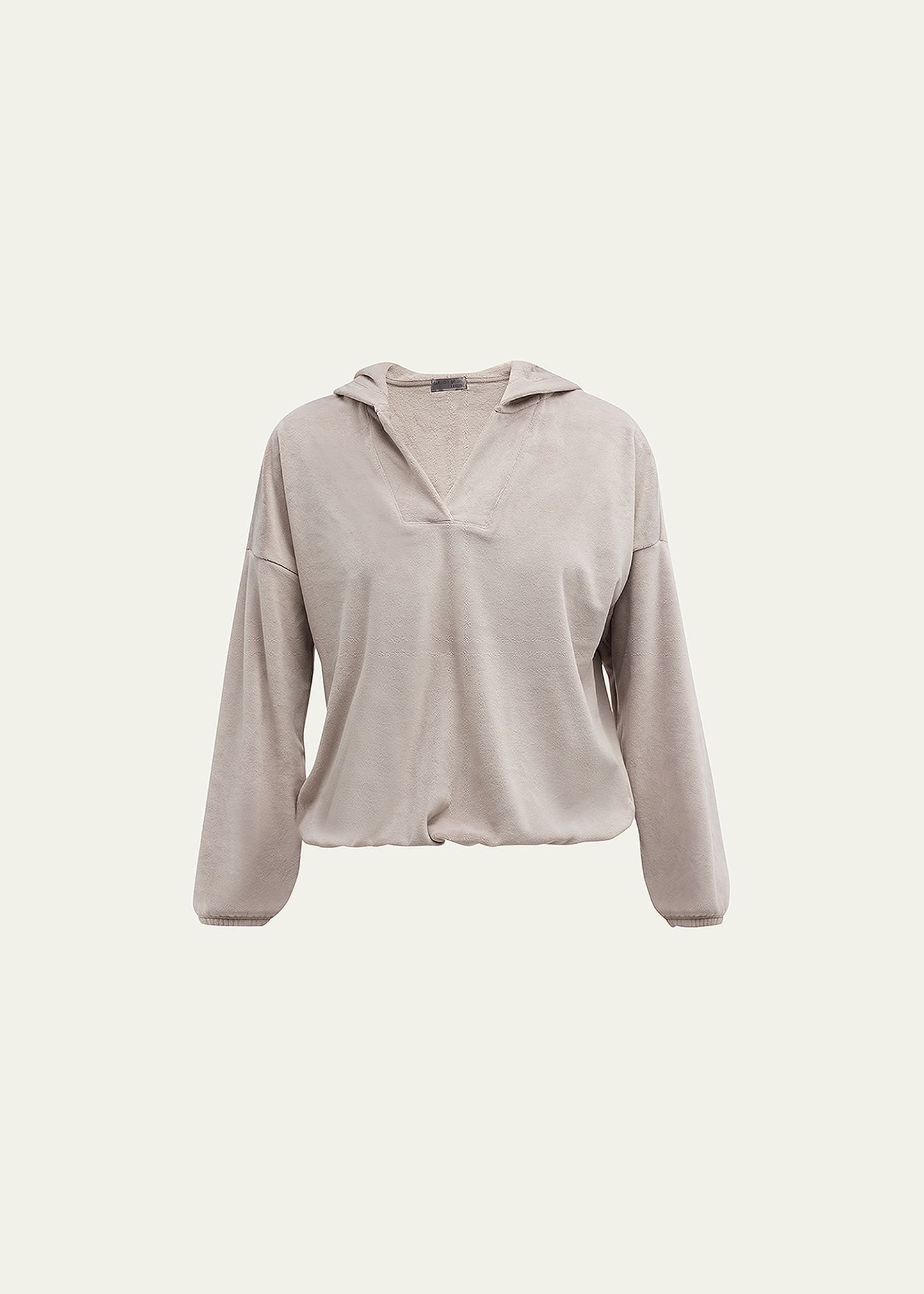 Barefoot Dreams Drop-shoulder Drawstring Hoodie In Beach Rock