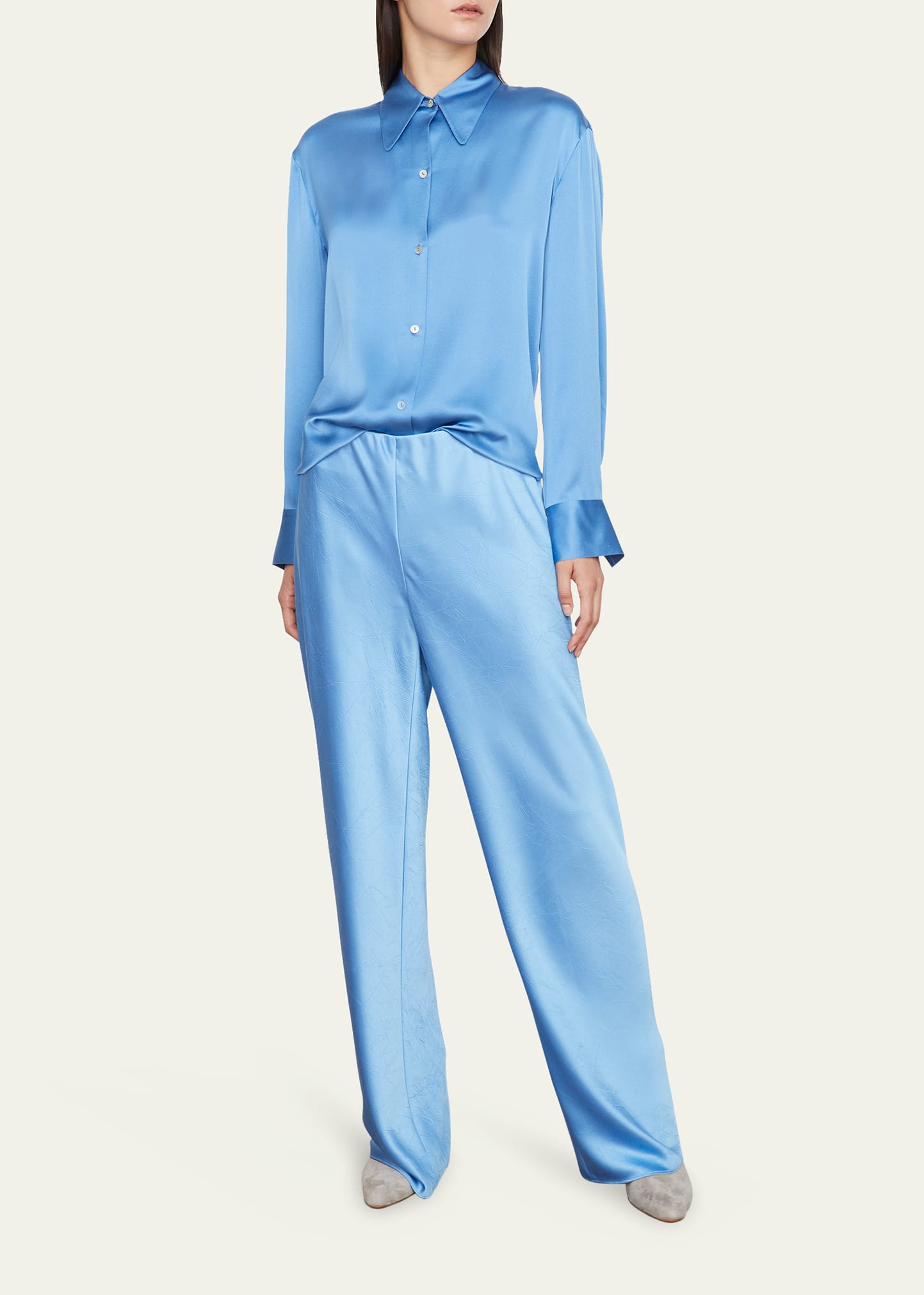 Vince Satin Bias Pants In Palisade