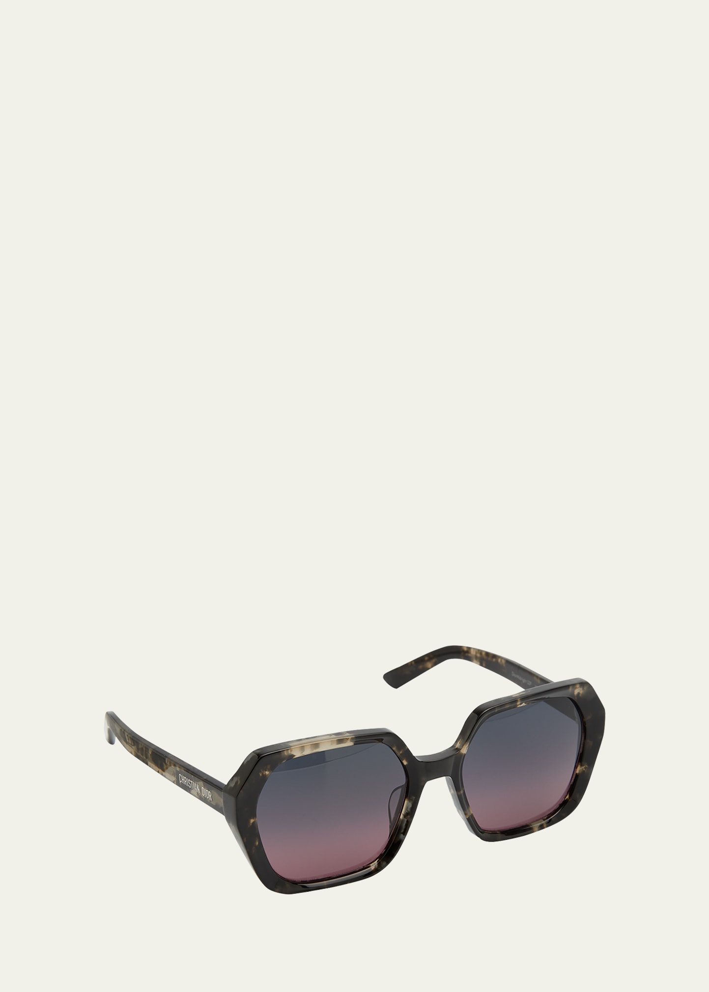DiorMidnight S1I Pink Matte Square Sunglasses