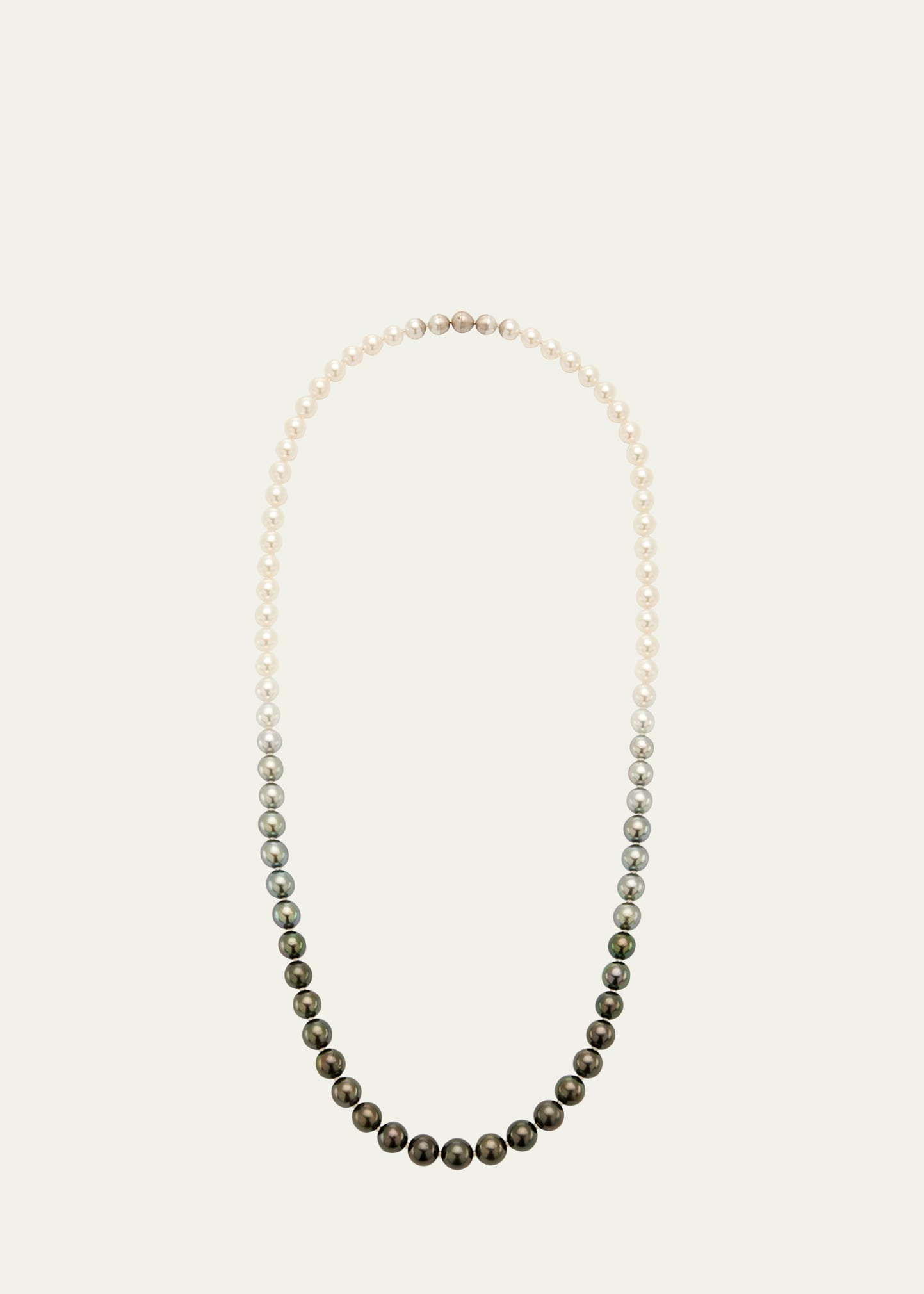 Ombre Black Pearl Sectional Necklace