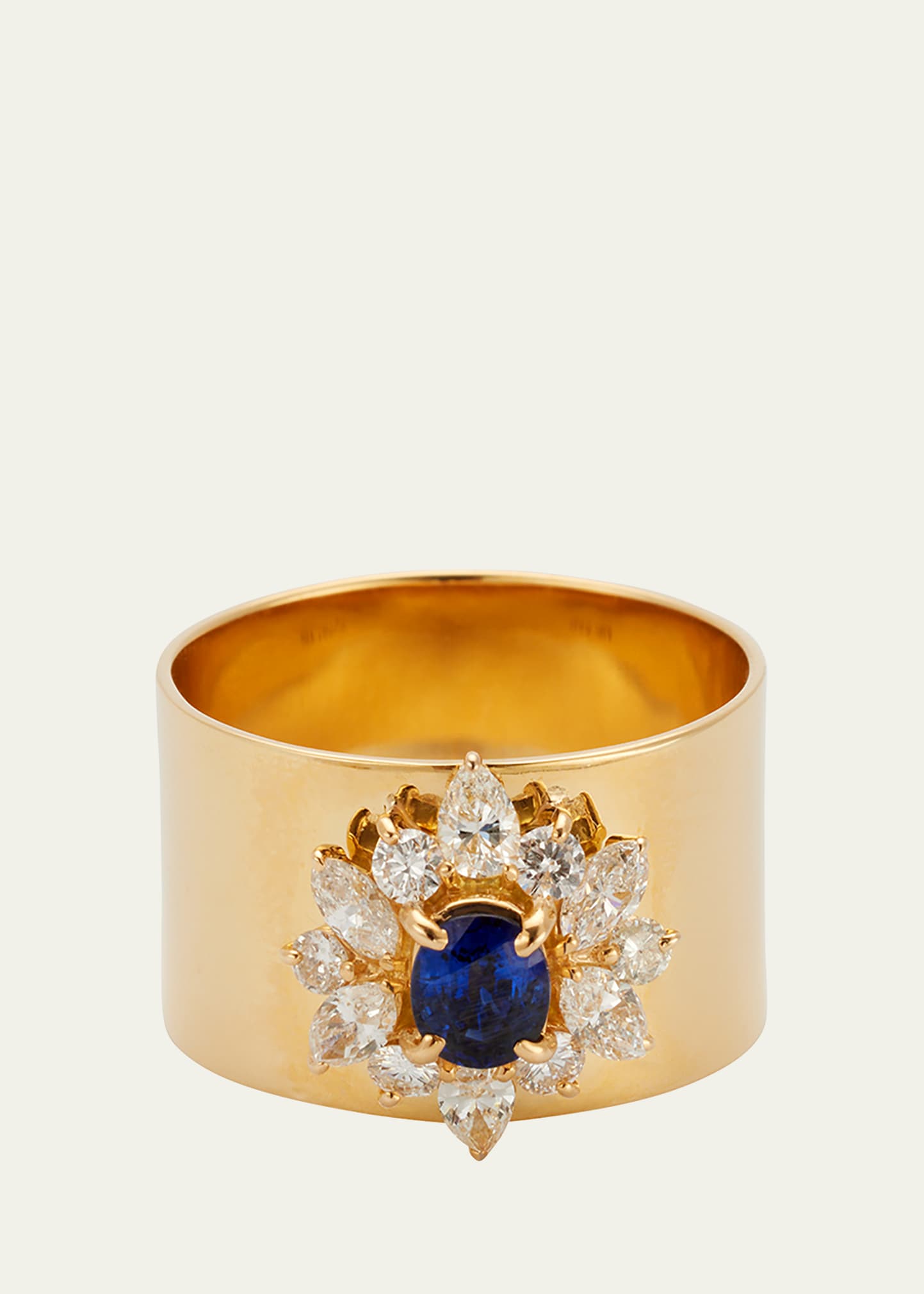 Sapphire and Diamond Revive Ring in 18k Gold