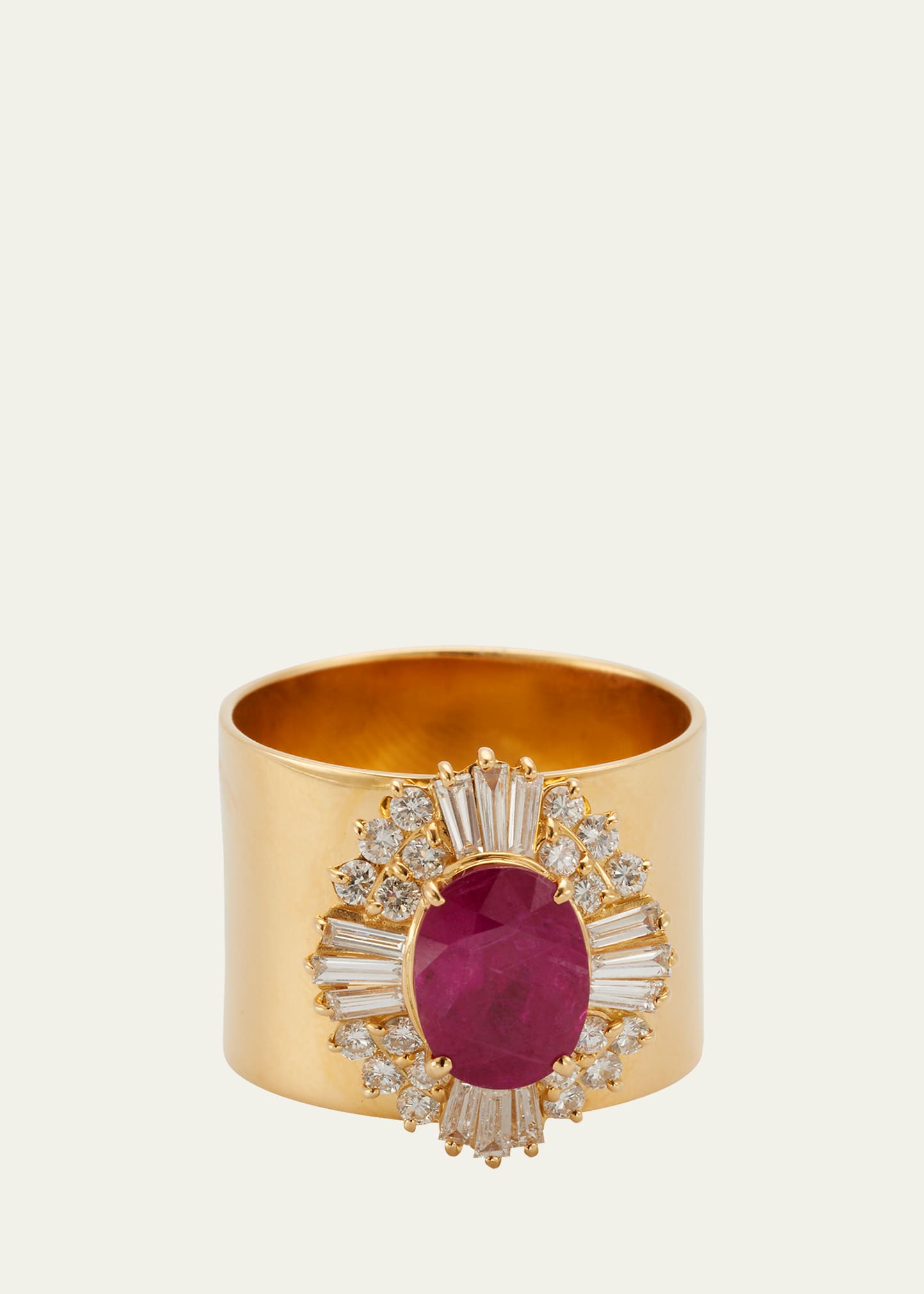Ruby and Diamond Revive Ring in Yellow Gold