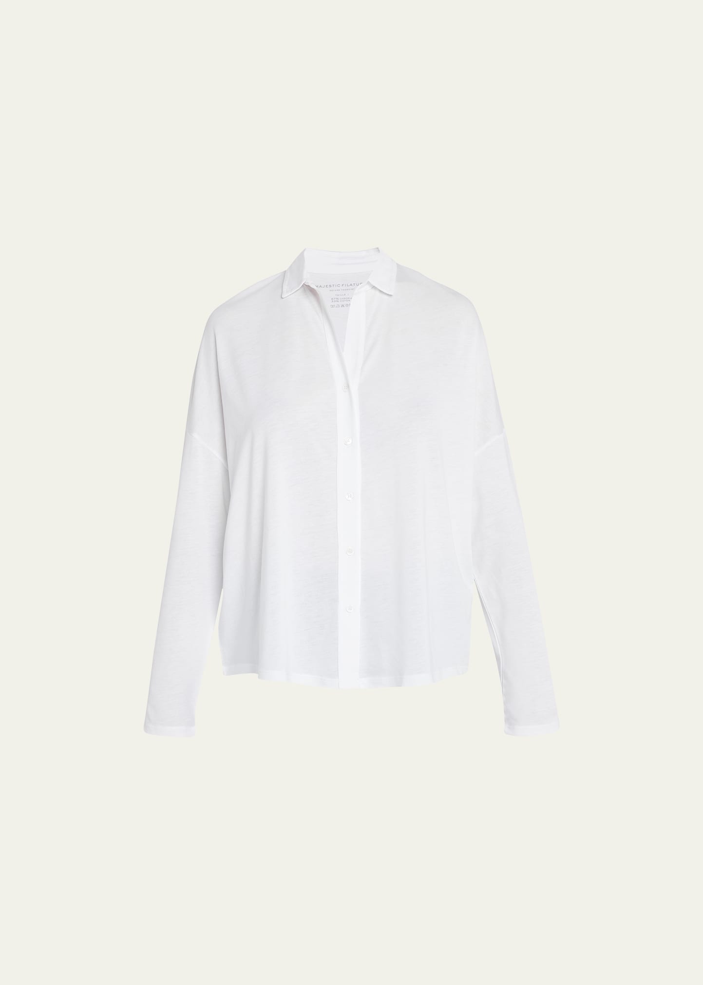 Majestic Relaxed Button-Front Shirt