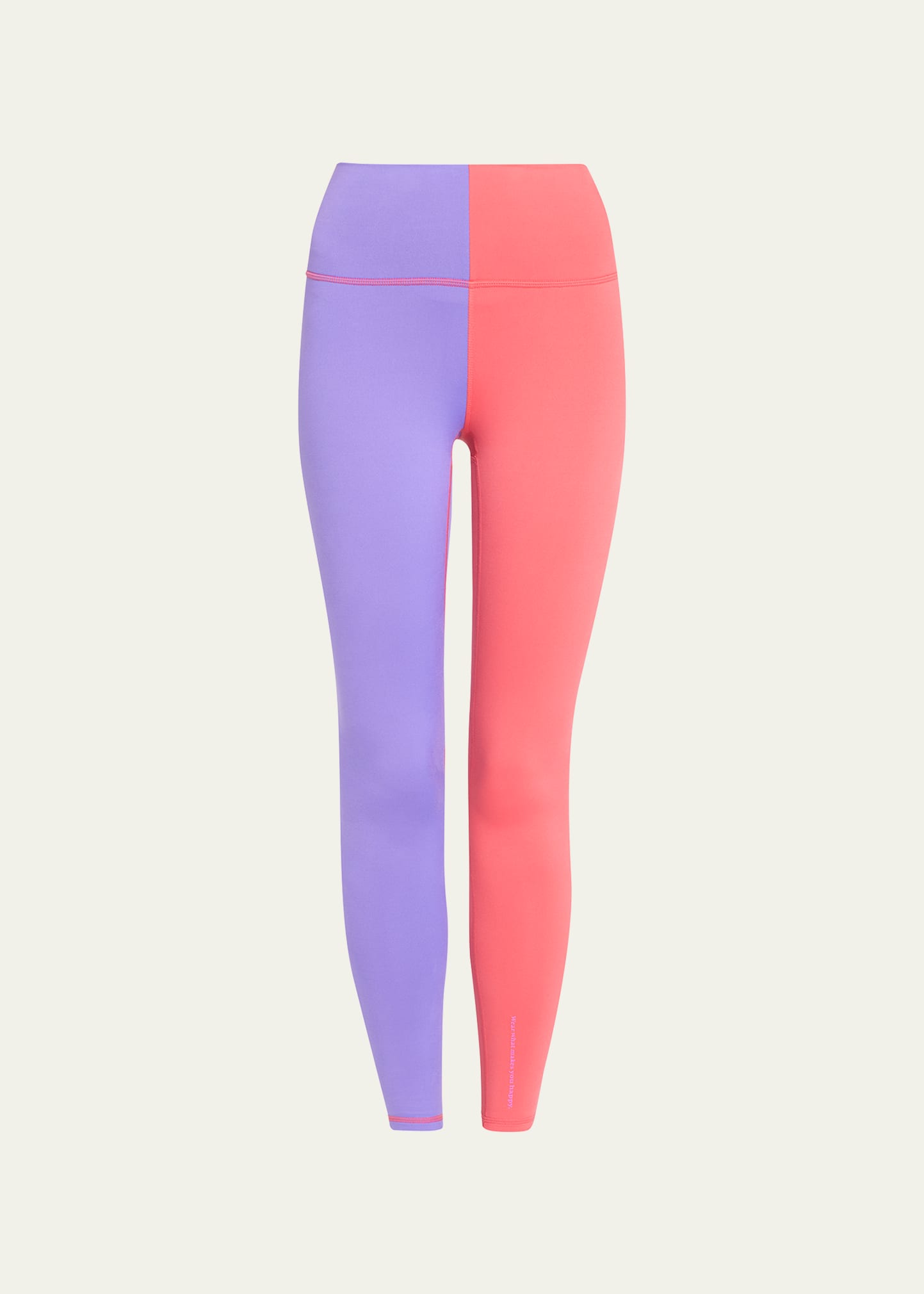 Hot Red and Electric Purple TLC Two-Tone Leggings