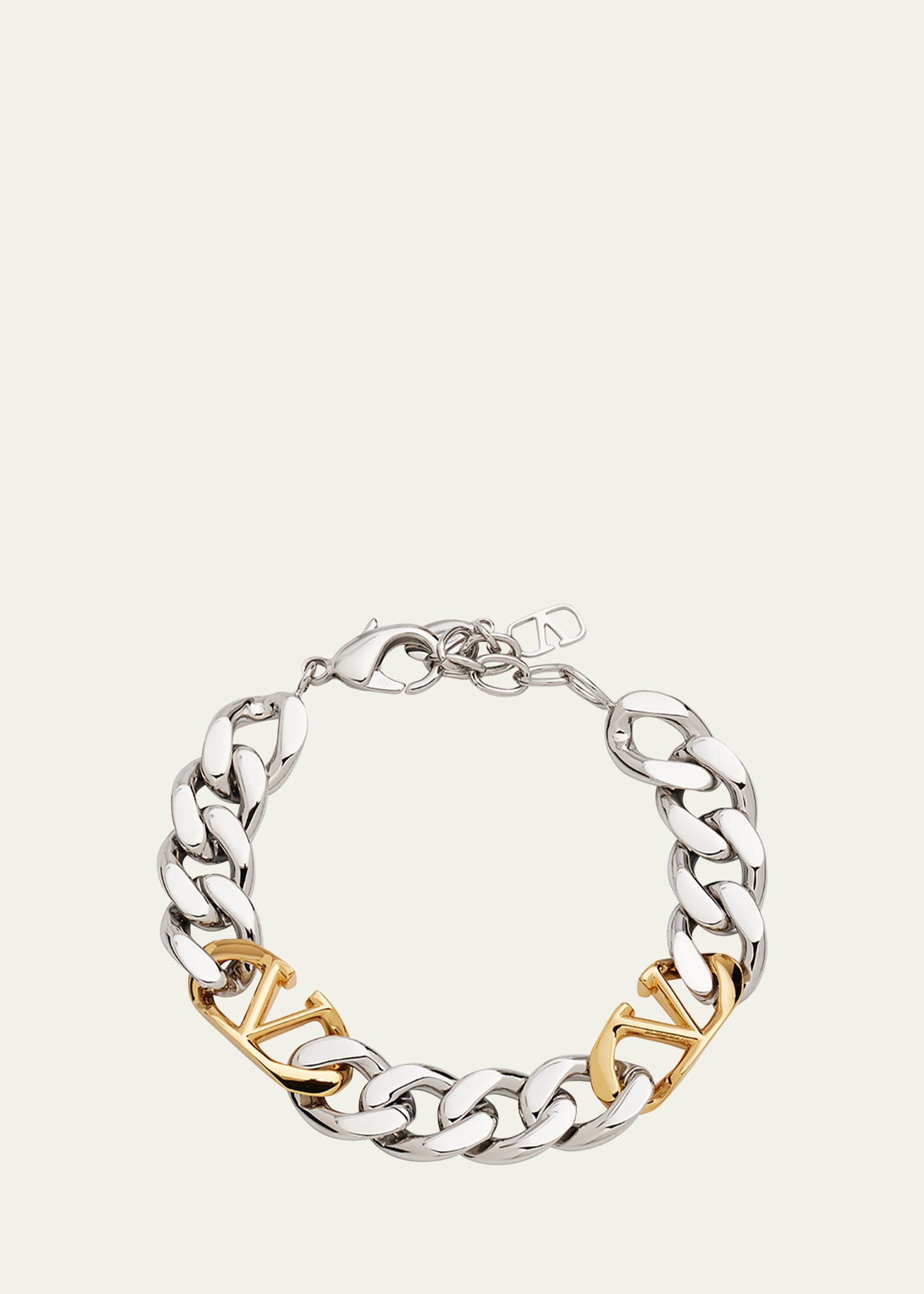 Louis Vuitton Silver Tone Monogram Chain Bracelet Louis Vuitton