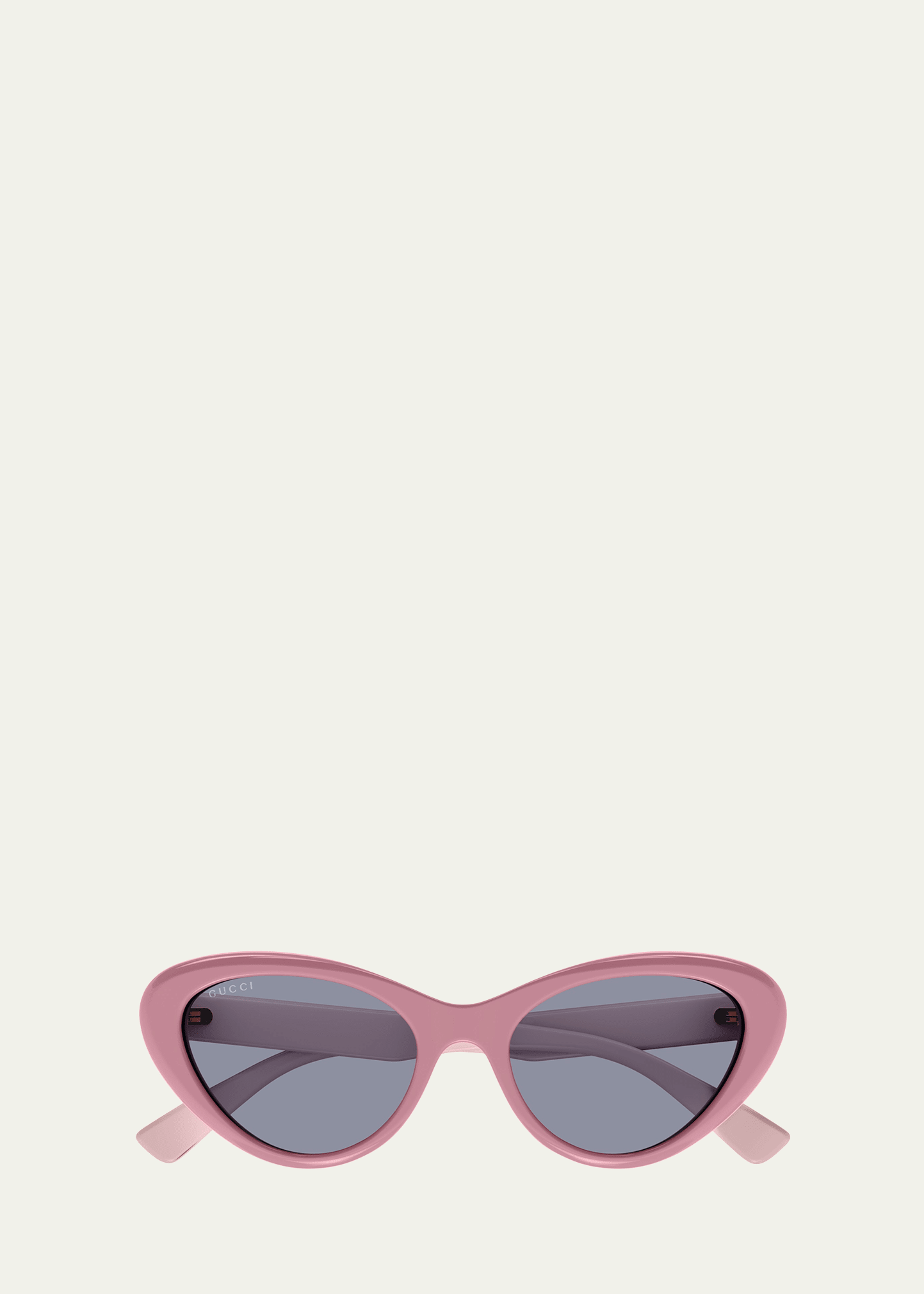 Gucci Star Logo Acetate Cat-eye Sunglasses In Pink