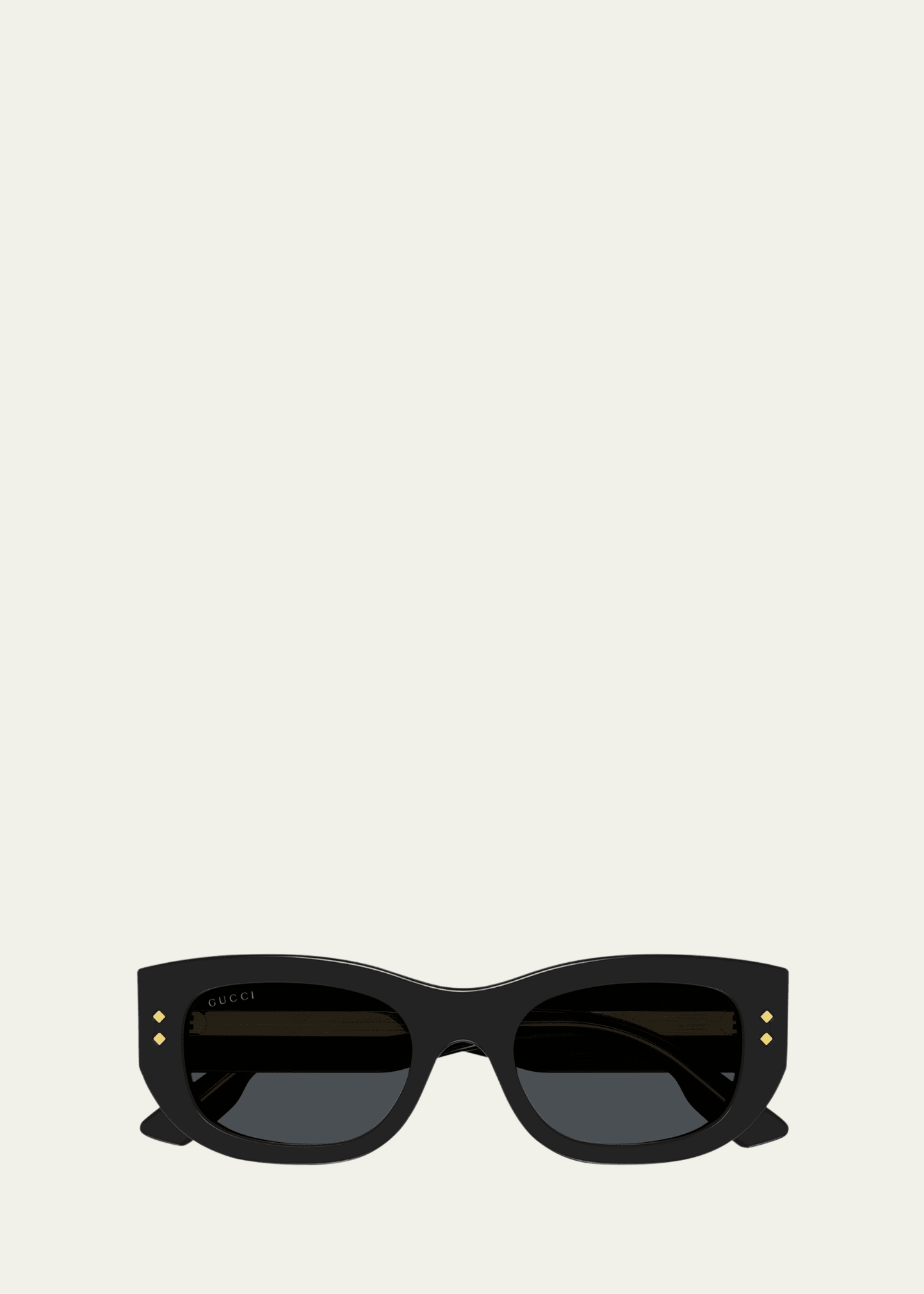 Embellished Rectangle Acetate Sunglasses