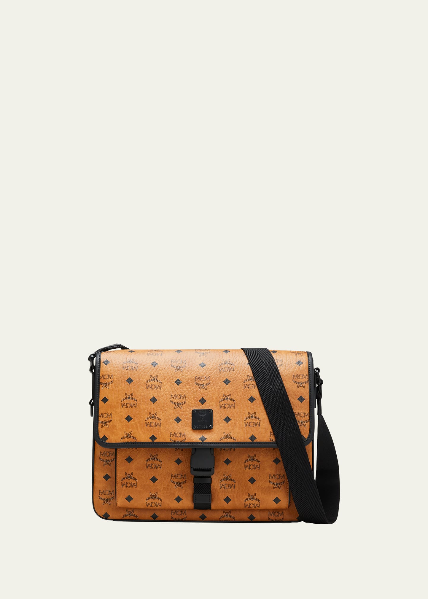 Medium Klassik Messenger in Visetos Cognac