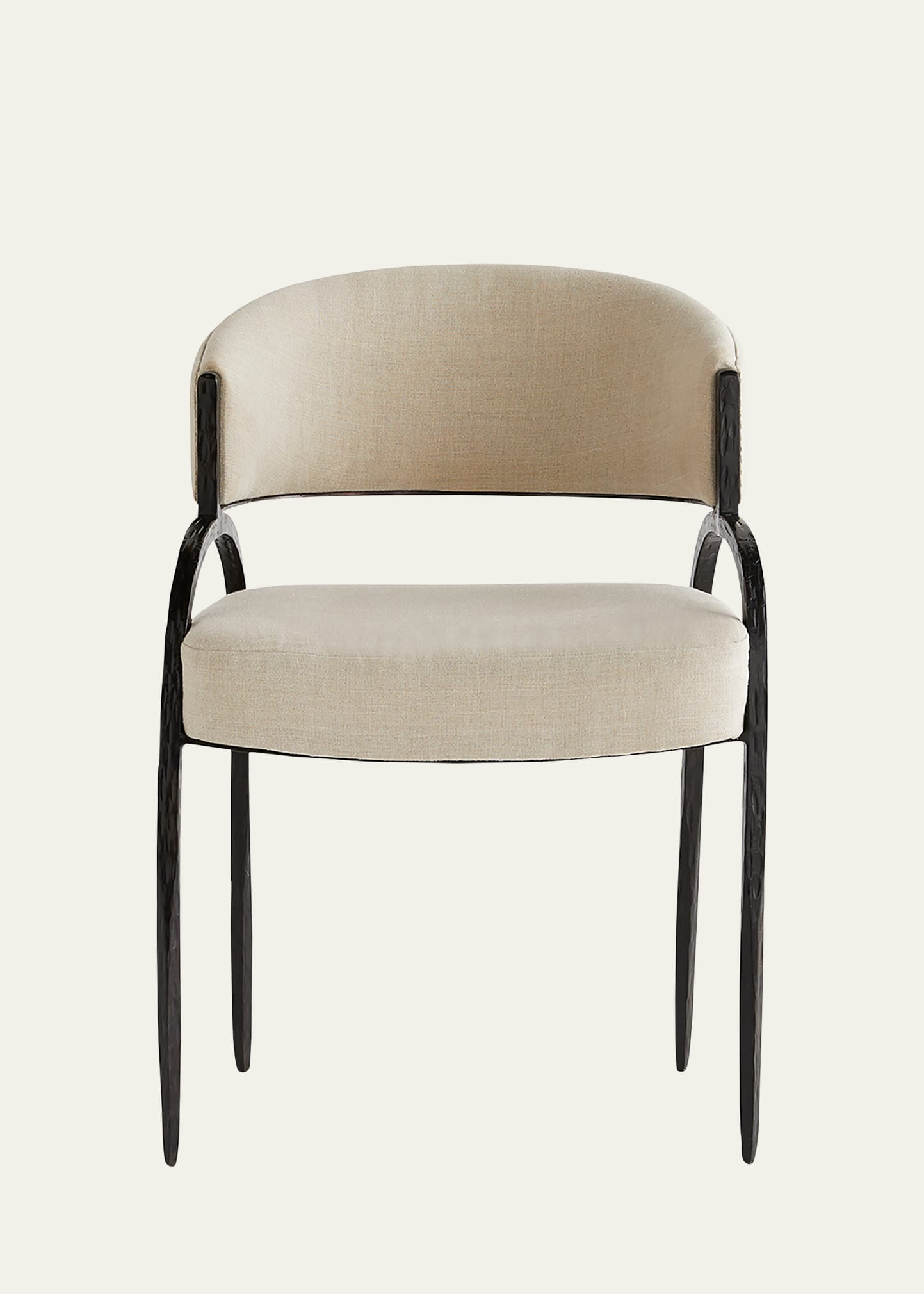 Arteriors Bahati Chair In Natural Linen