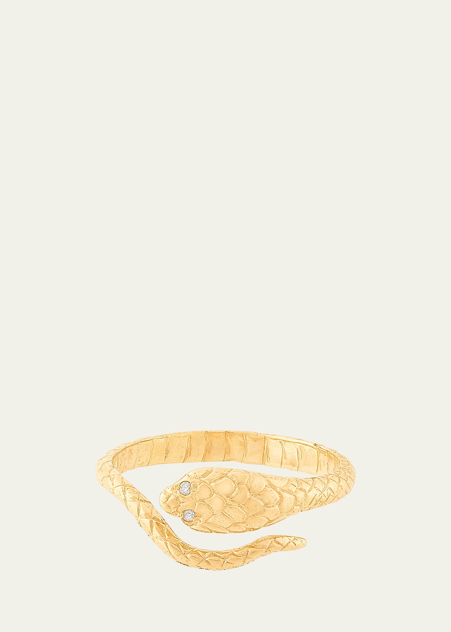 Celine Daoust Cobra Ring with Diamond Eyes
