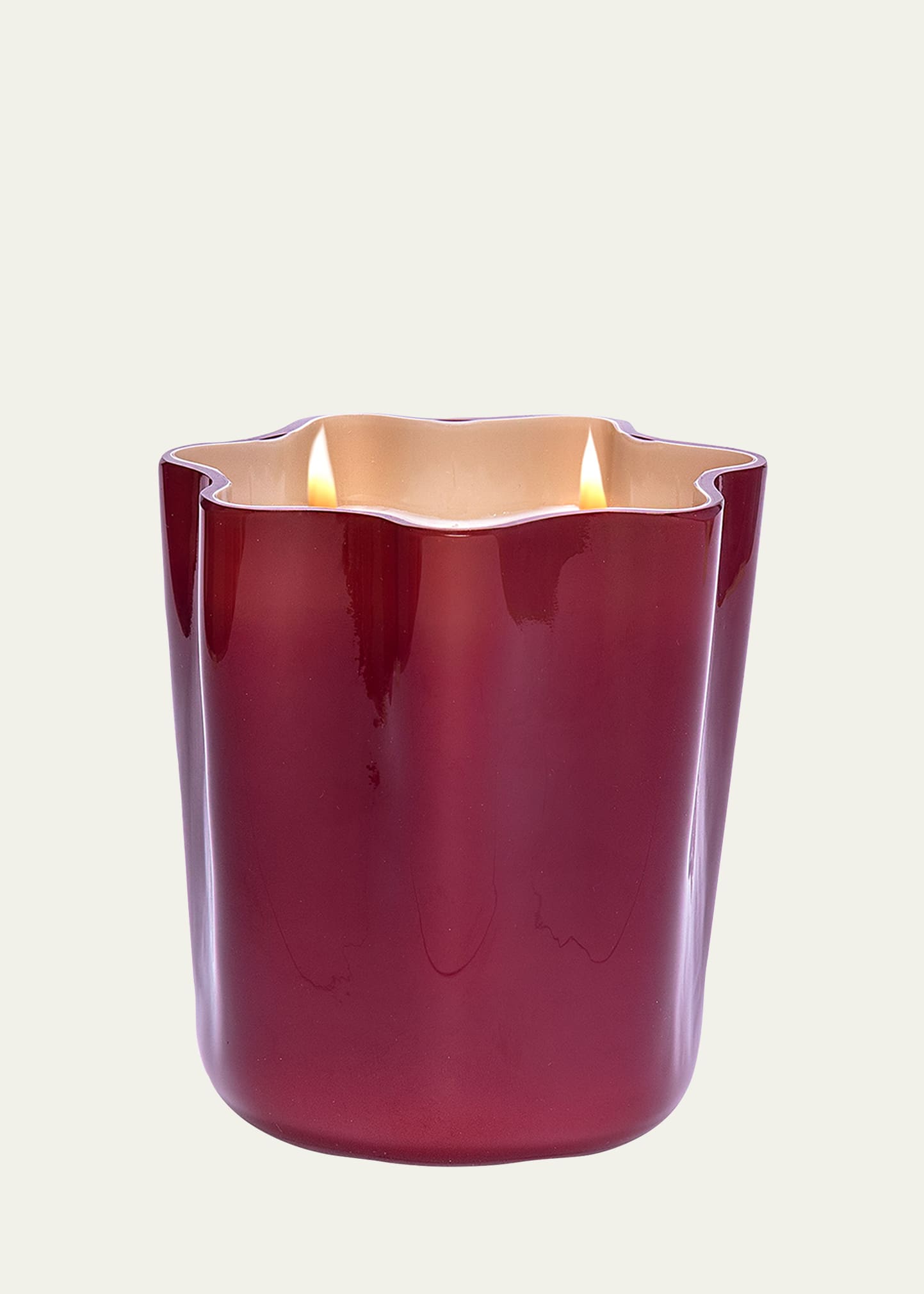 Aina Kari Lively 14 Oz. Murano Glass Candle In Red Gold