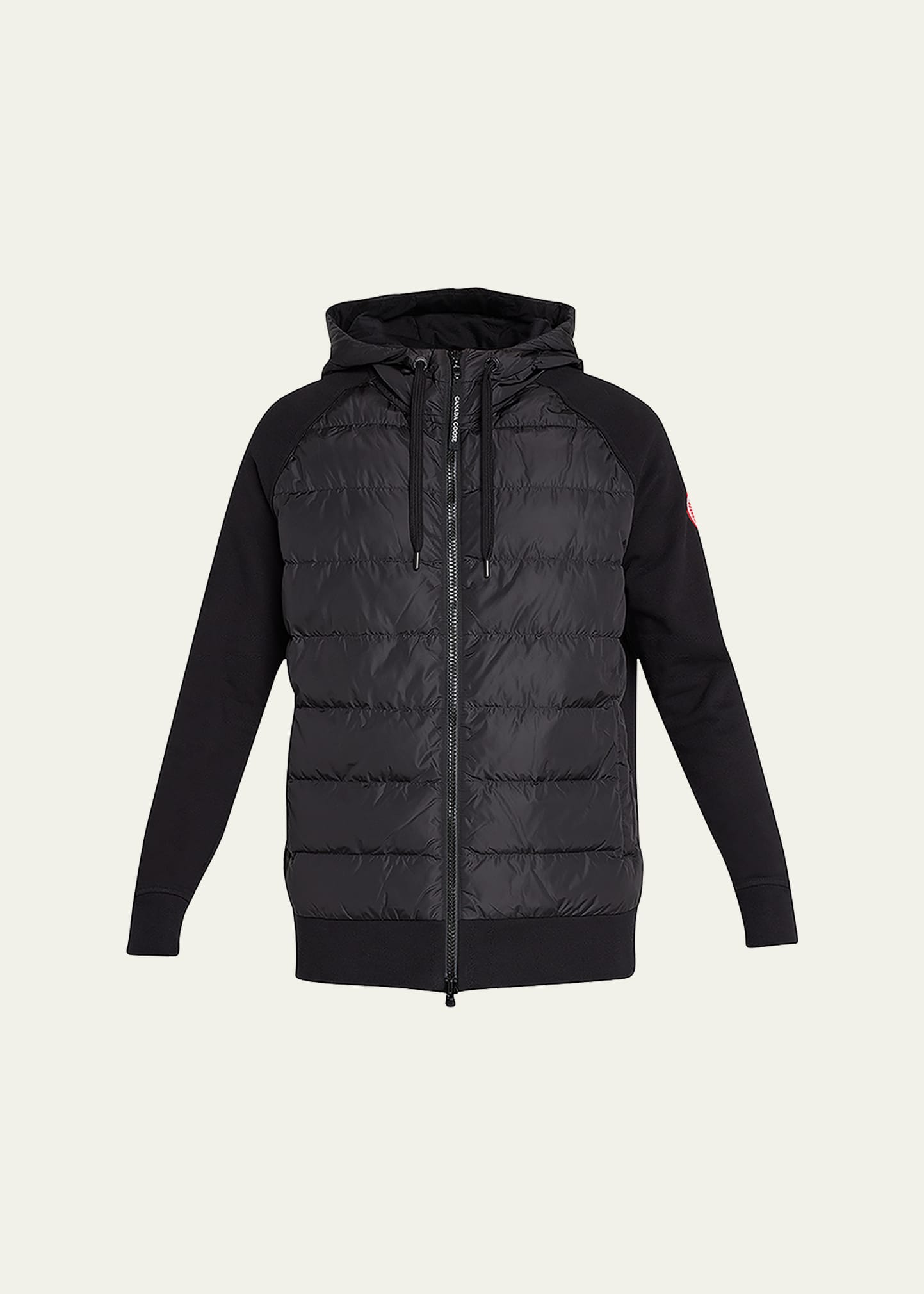 Shop Canada Goose Men's Hybridge Huron Padded-front Jacket In Black