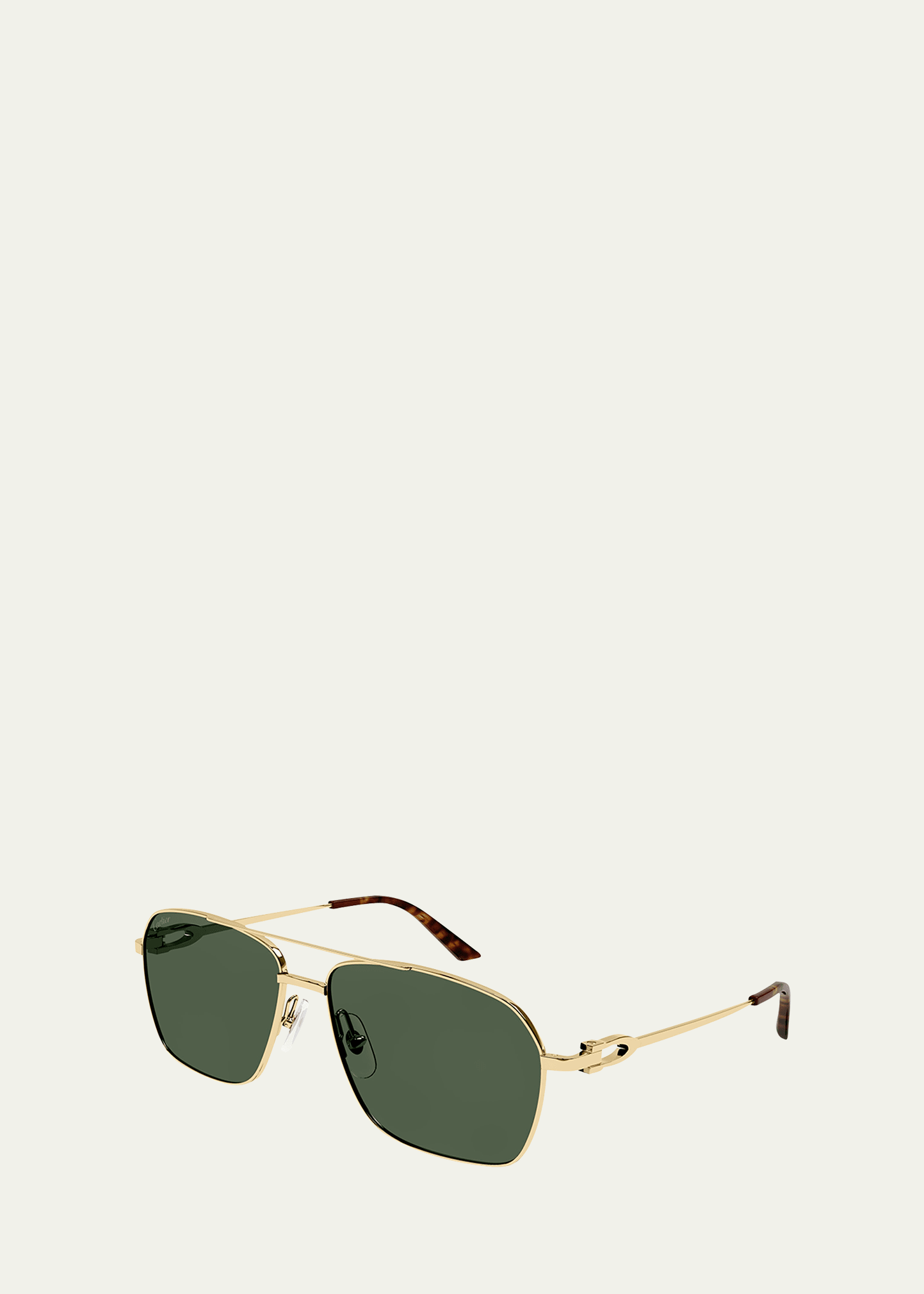Square Metal Navigator Sunglasses